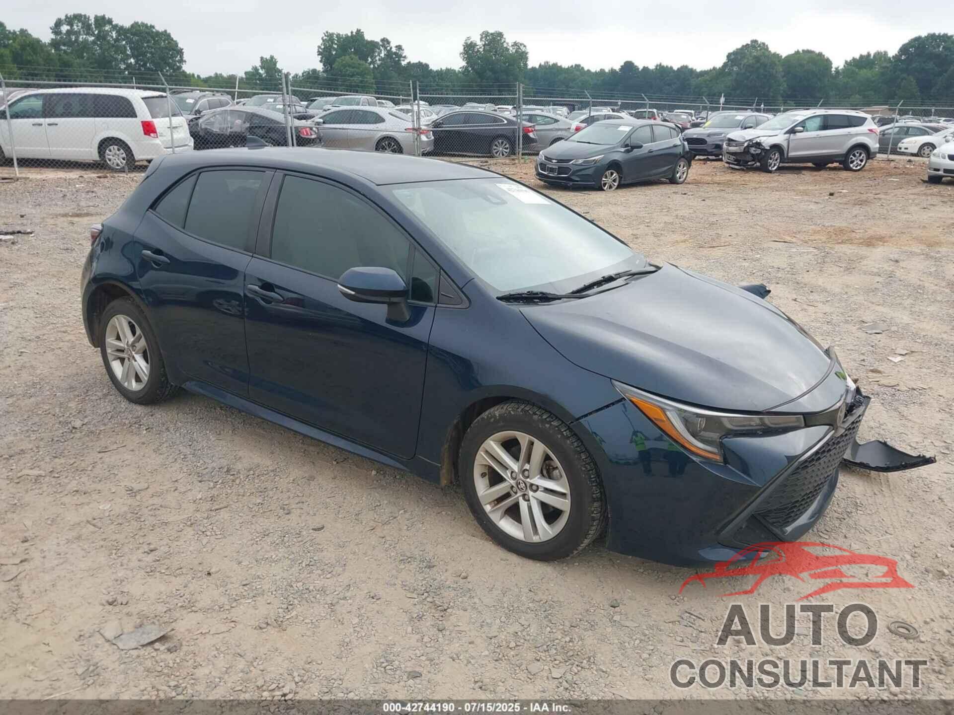 TOYOTA COROLLA 2019 - JTNK4RBE9K3047115