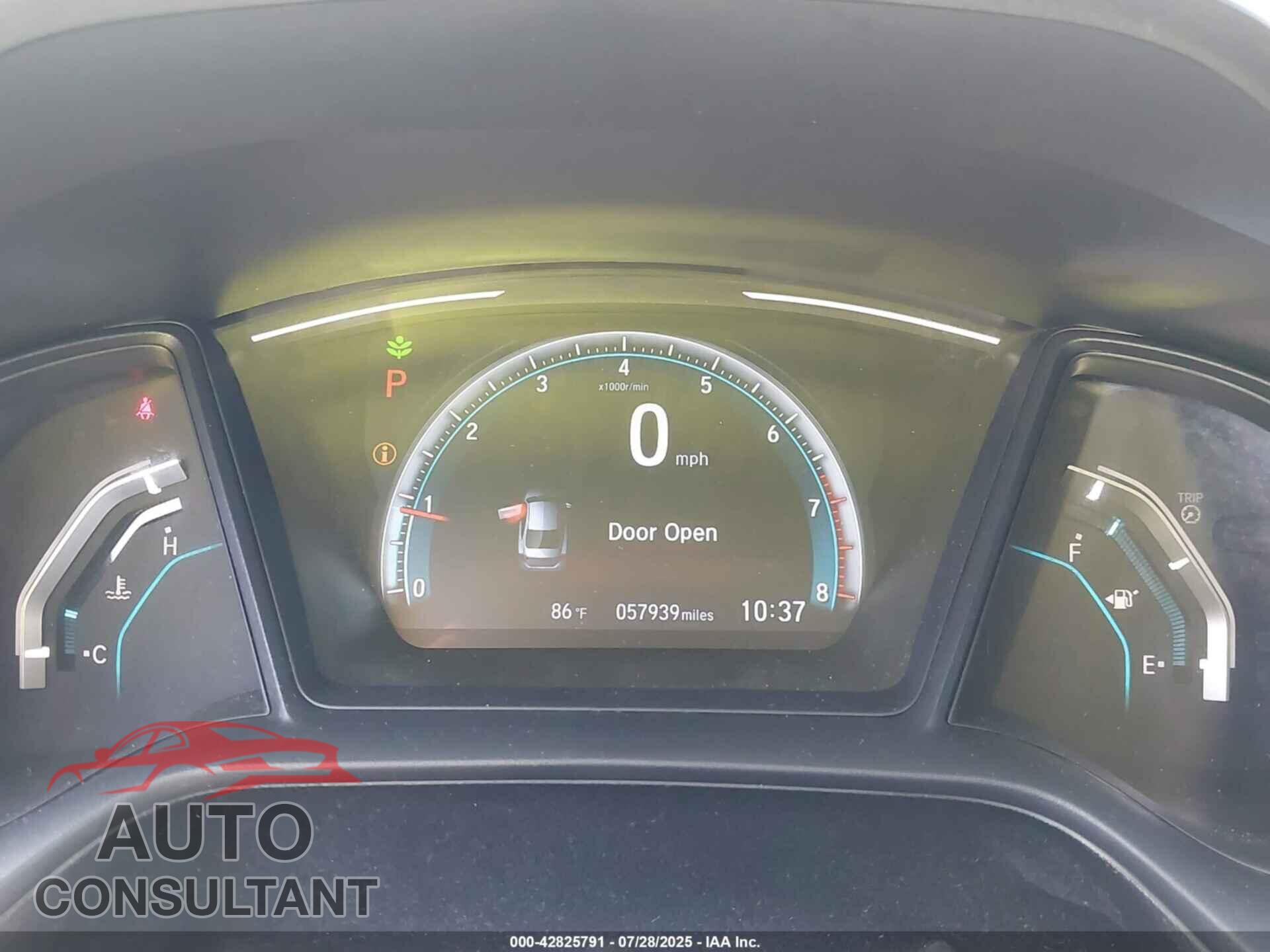 HONDA CIVIC 2019 - 2HGFC2F69KH595780