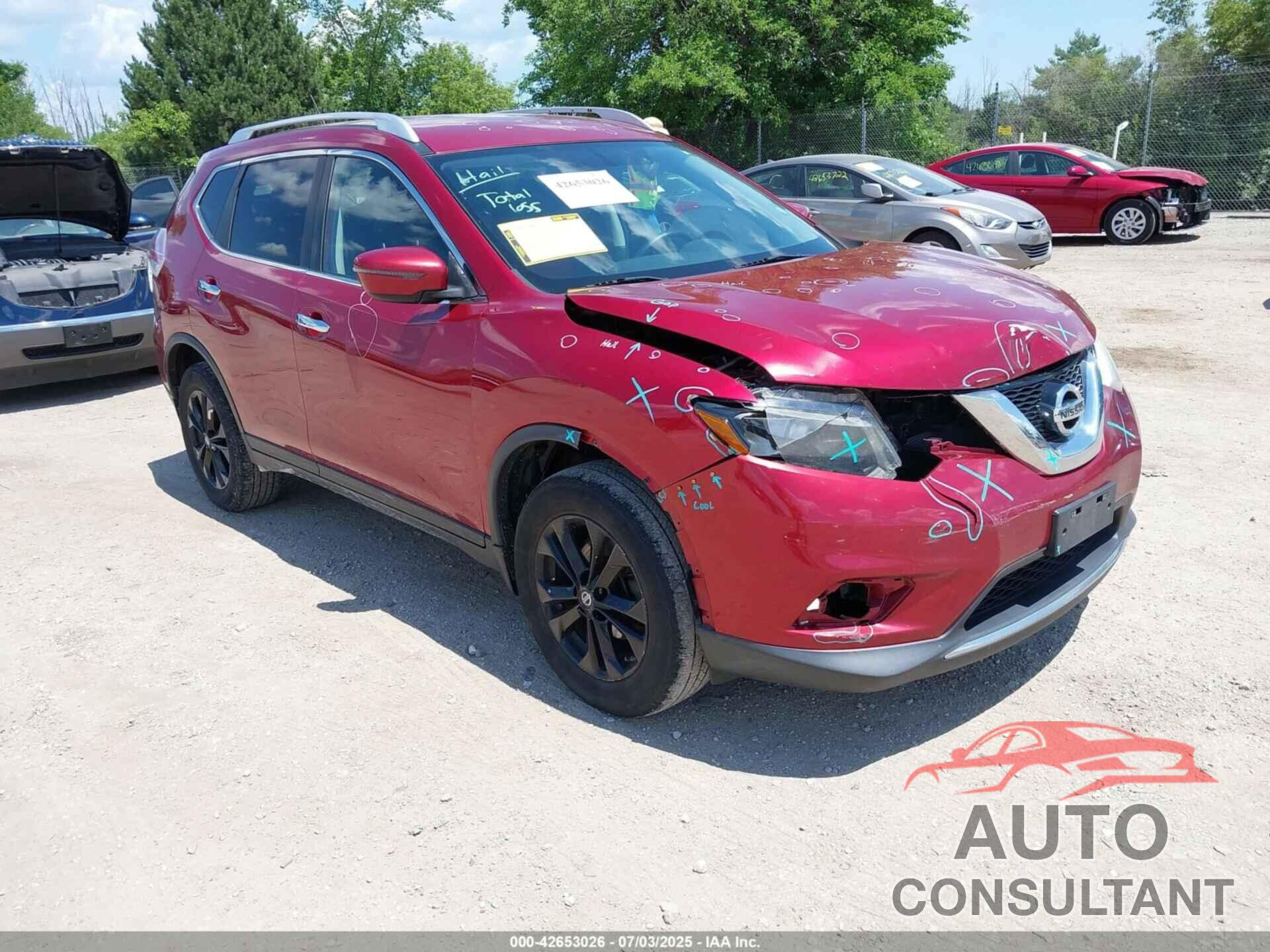 NISSAN ROGUE 2016 - KNMAT2MV6GP656492