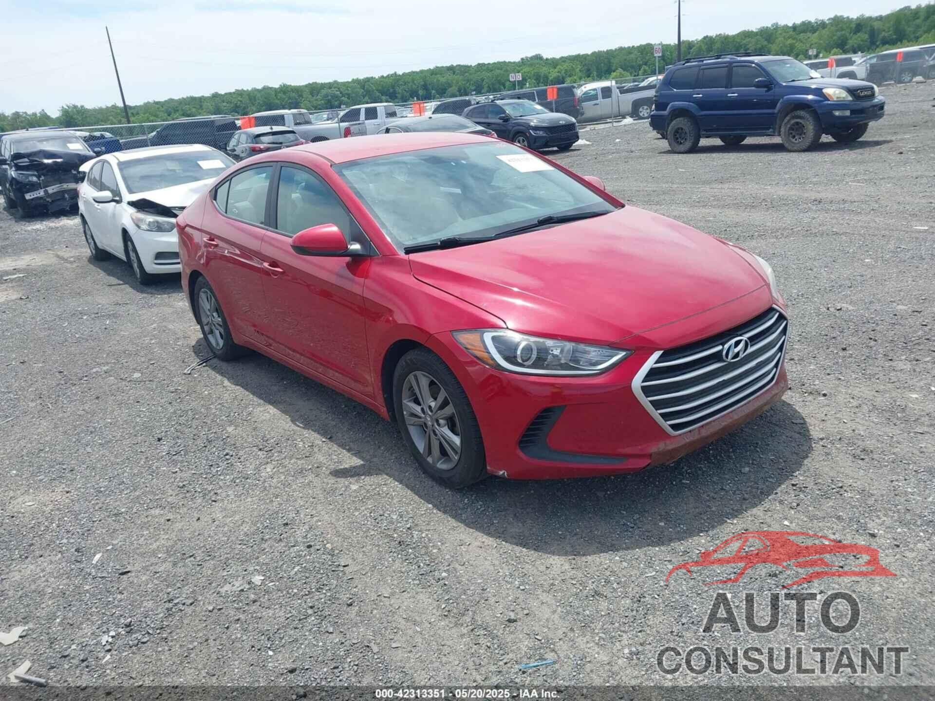 HYUNDAI ELANTRA 2017 - 5NPD84LF9HH021560