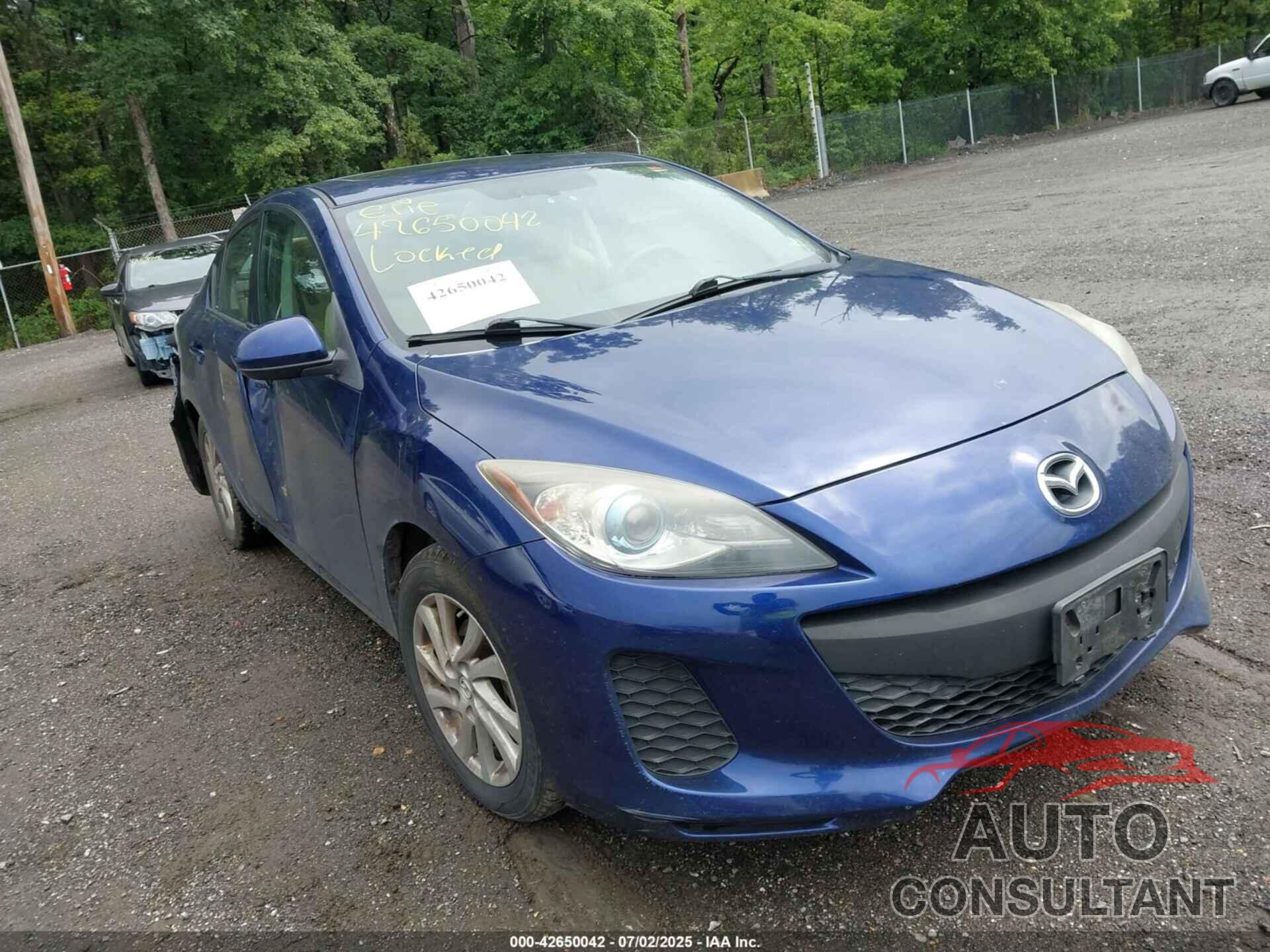 MAZDA MAZDA3 2012 - JM1BL1W86C1682545