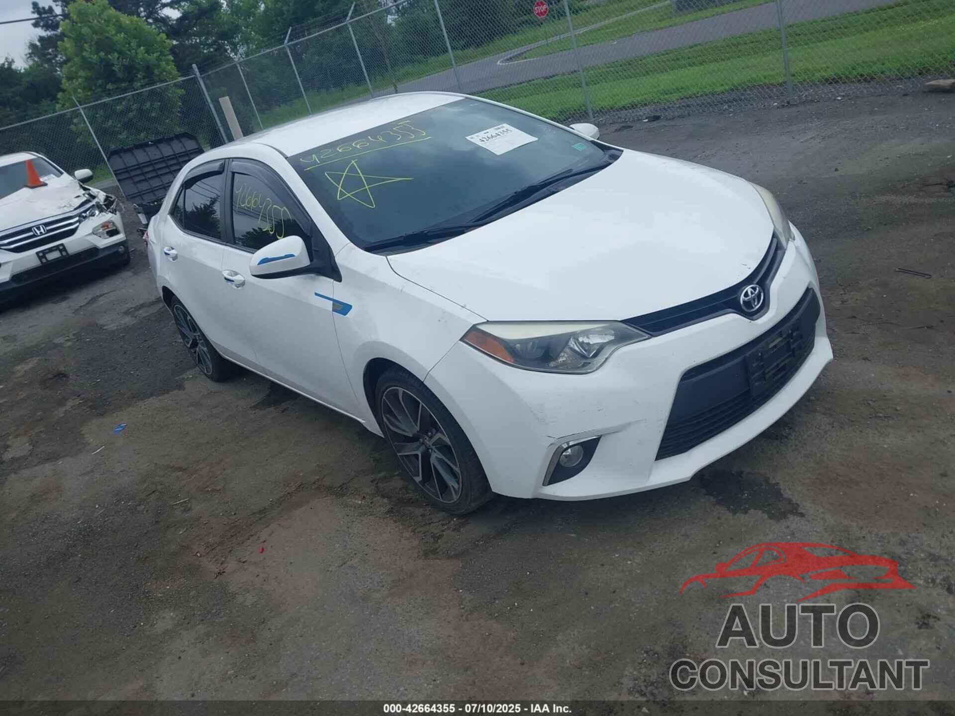 TOYOTA COROLLA 2016 - 2T1BURHE7GC509925