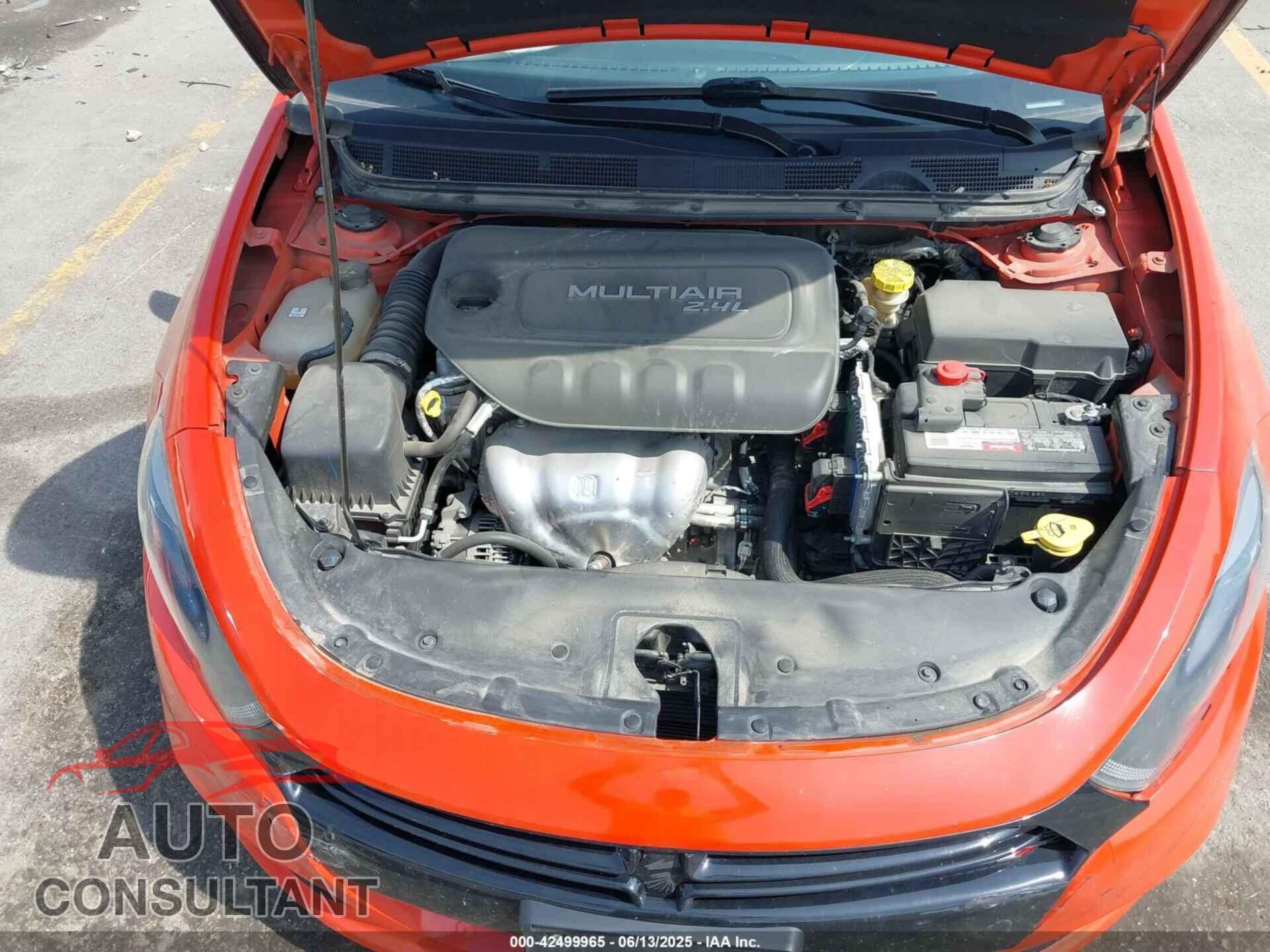 DODGE DART 2015 - 1C3CDFBB9FD224778