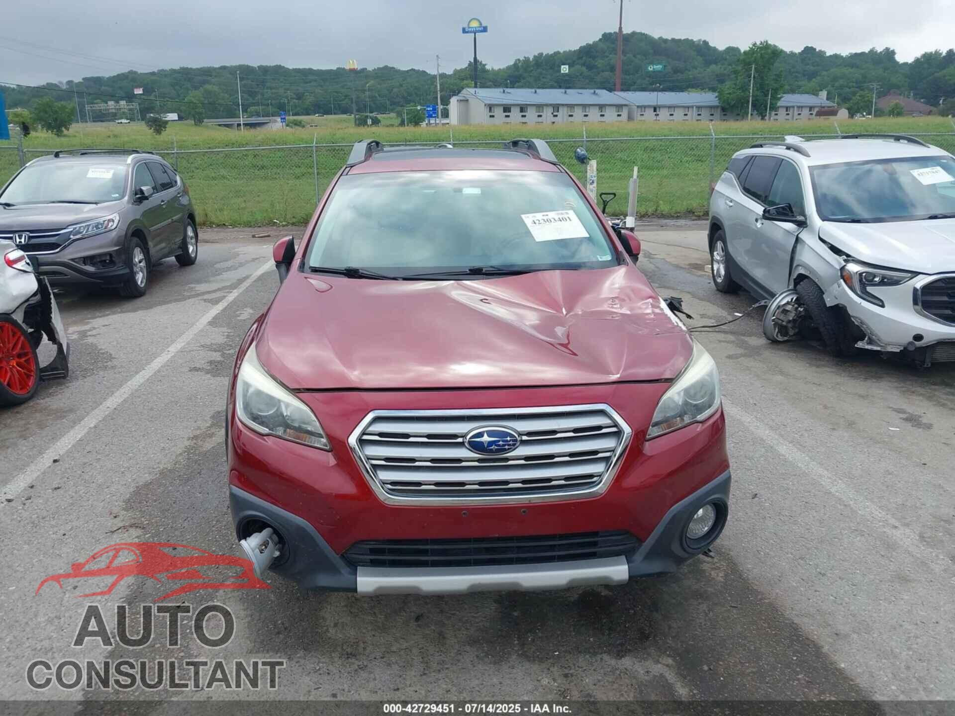 SUBARU OUTBACK 2015 - 4S4BSBLC8F3324840