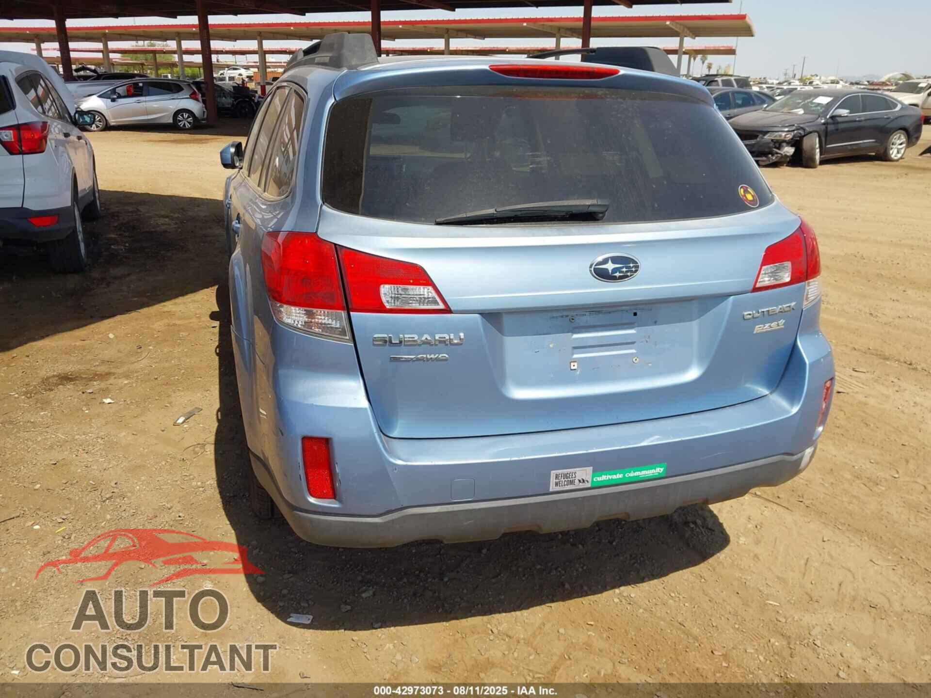 SUBARU OUTBACK 2012 - 4S4BRBBC8C3276782