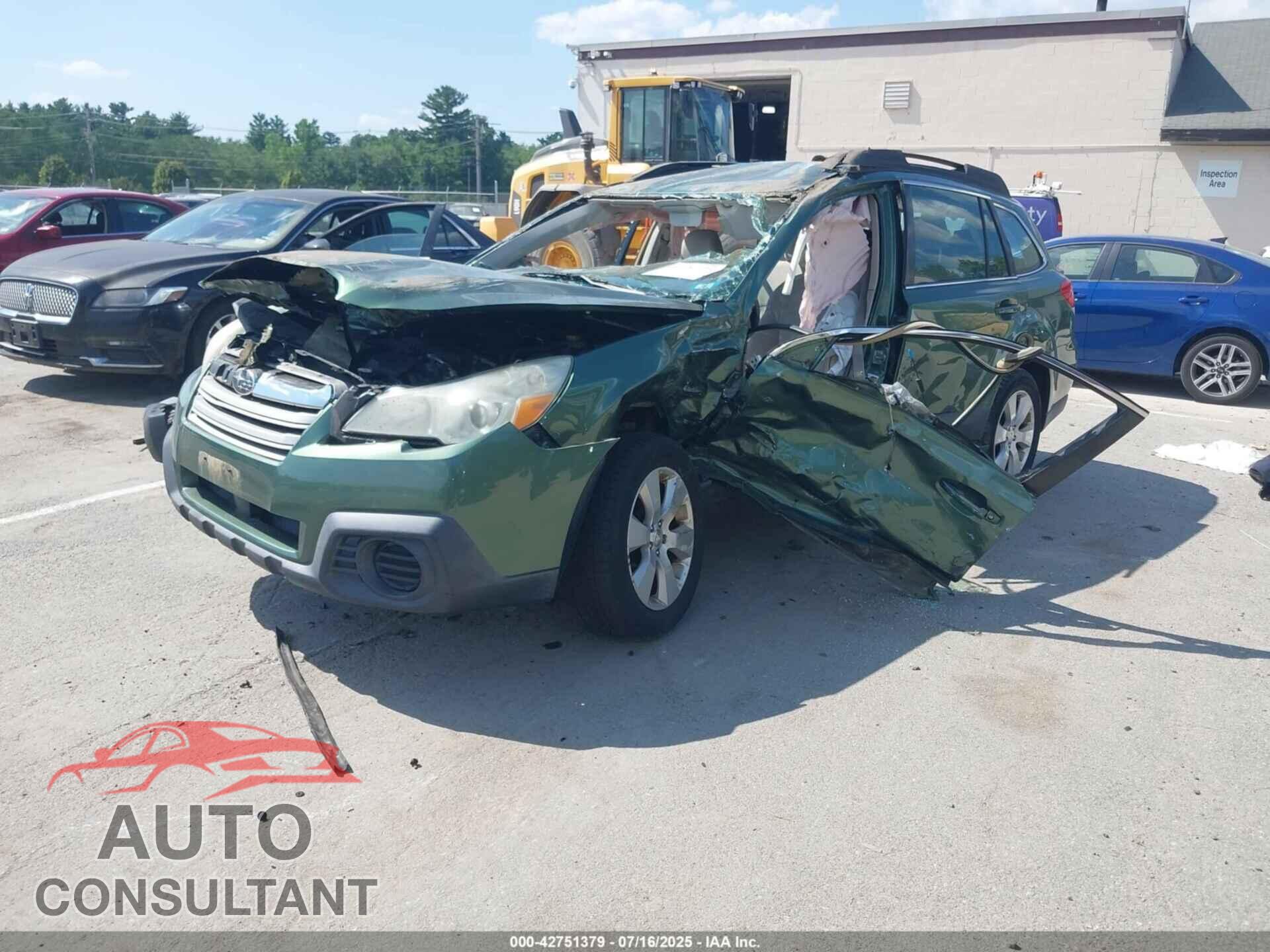 SUBARU OUTBACK 2013 - 4S4BRBAC4D3201712