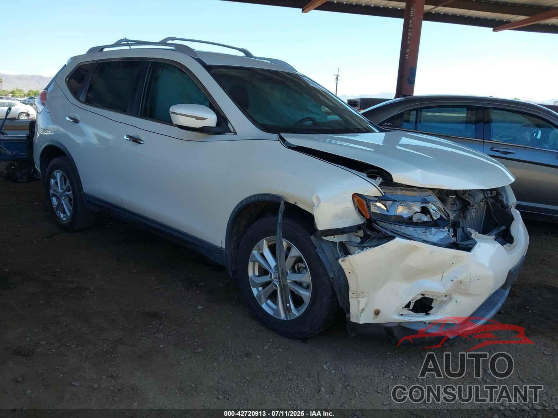 NISSAN ROGUE 2016 - KNMAT2MTXGP619024