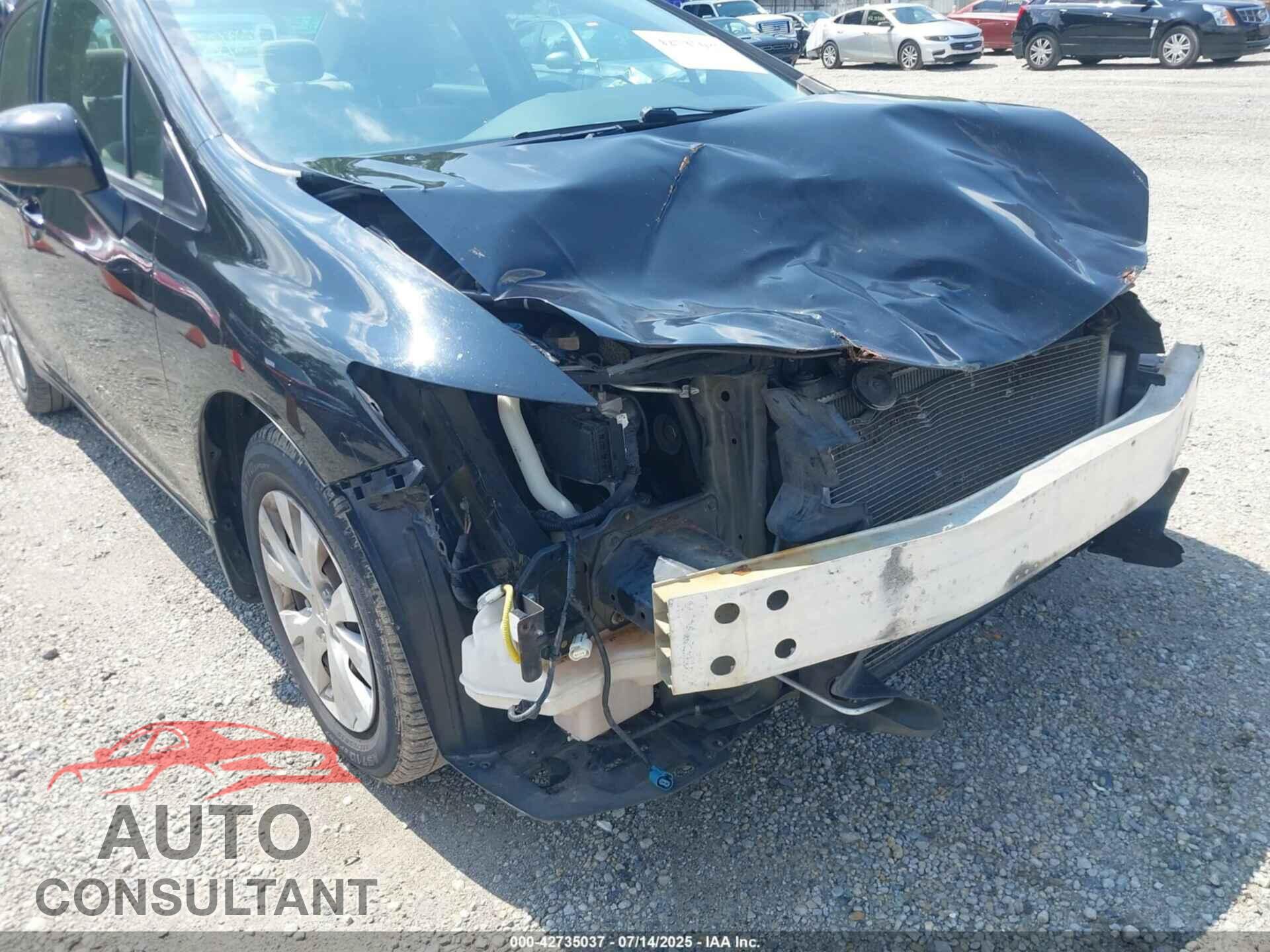 HONDA CIVIC 2012 - 19XFB2F56CE016699
