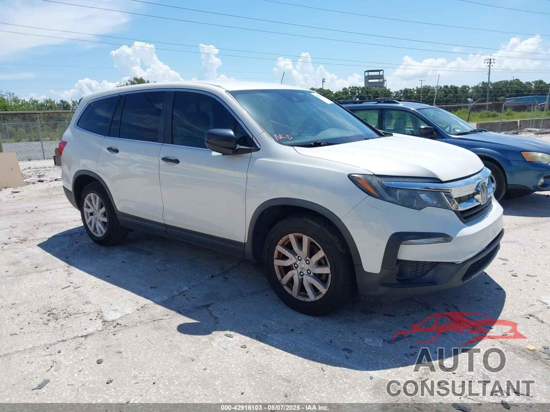 HONDA PILOT 2019 - 5FNYF5H11KB034206