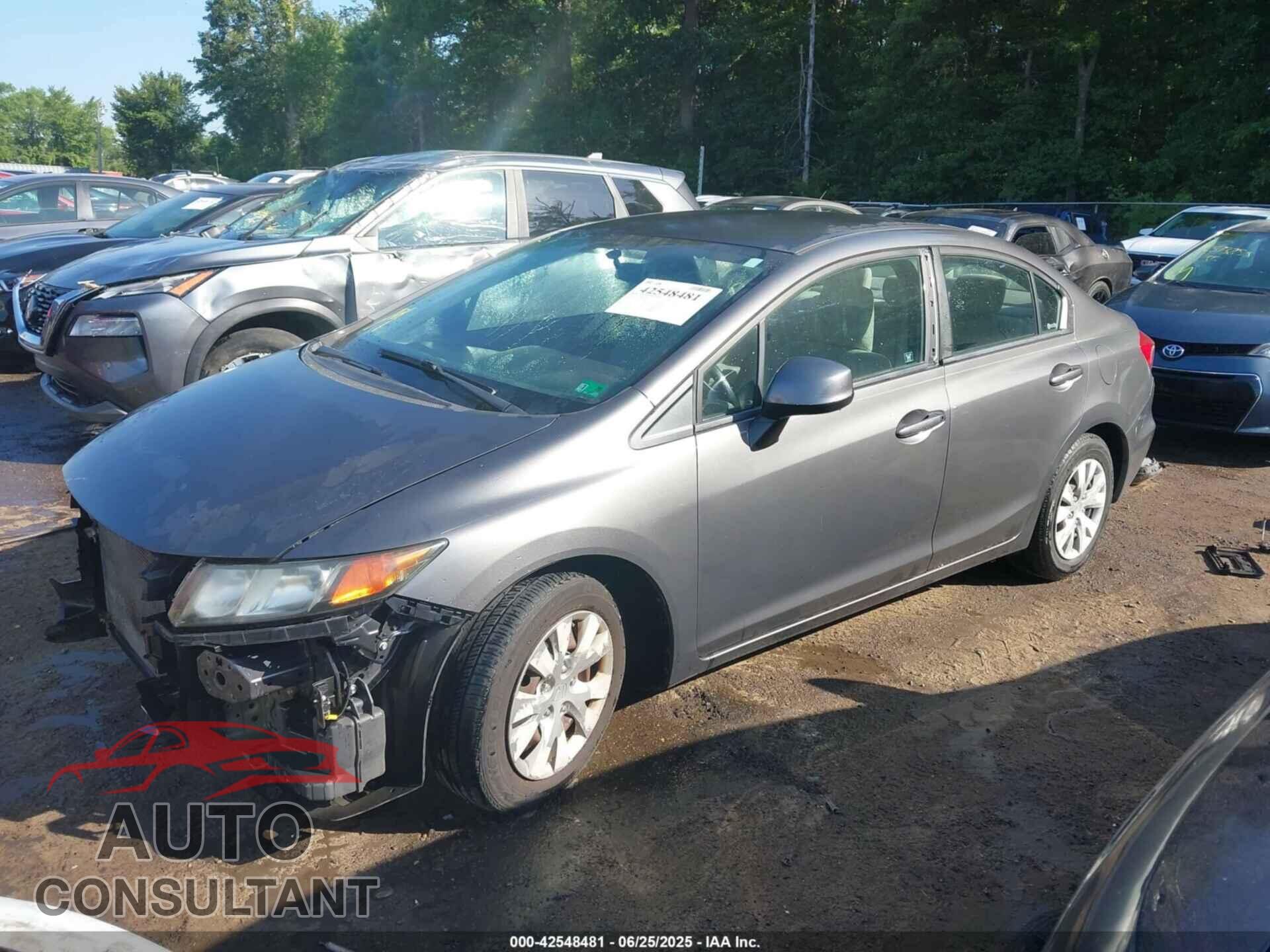 HONDA CIVIC 2012 - 2HGFB2F53CH599657
