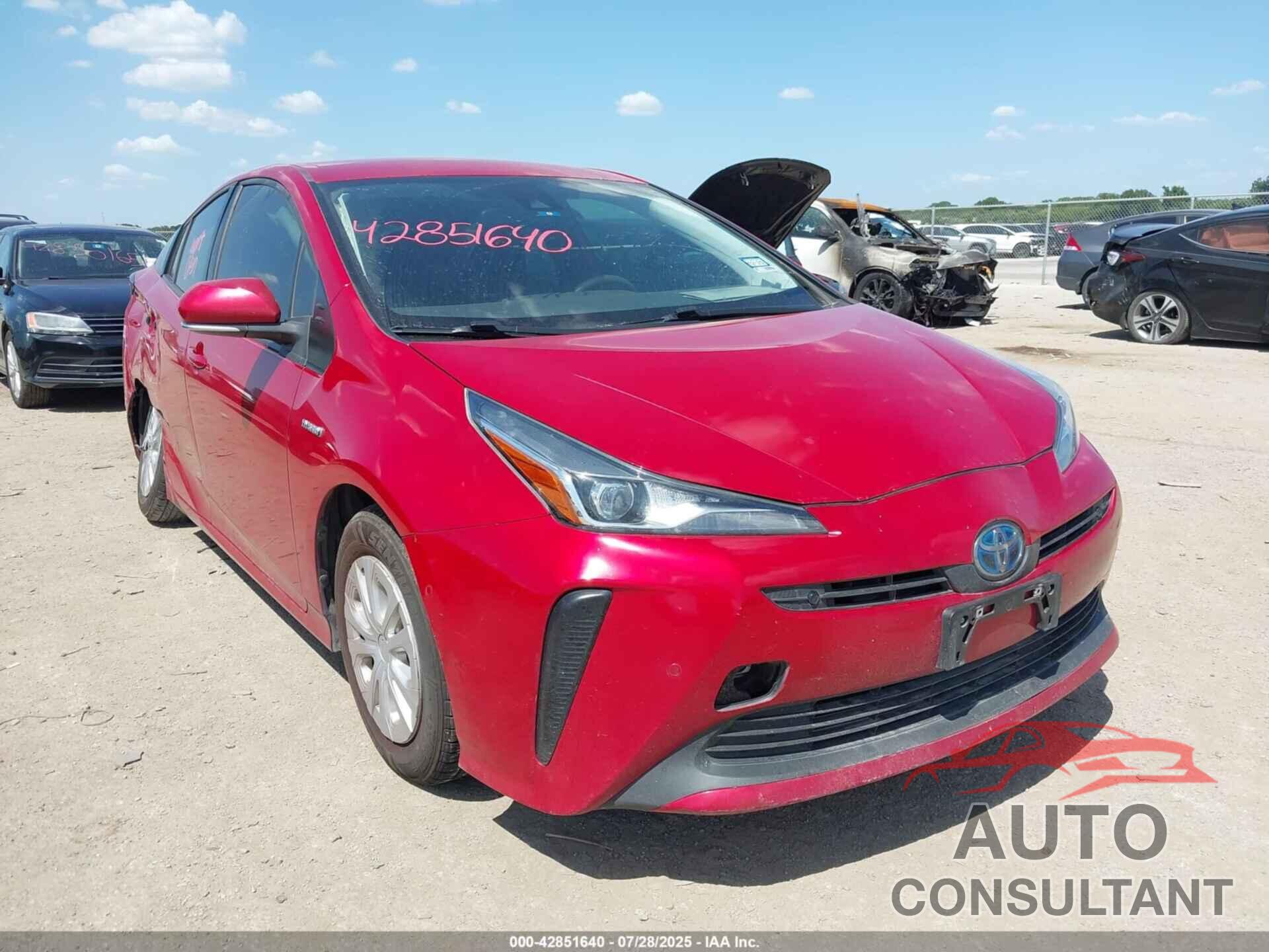 TOYOTA PRIUS 2021 - JTDKAMFU5M3145899