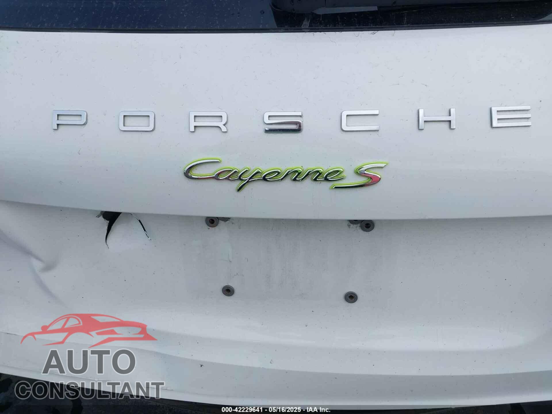 PORSCHE CAYENNE E-HYBRID 2016 - WP1AE2A22GLA17486