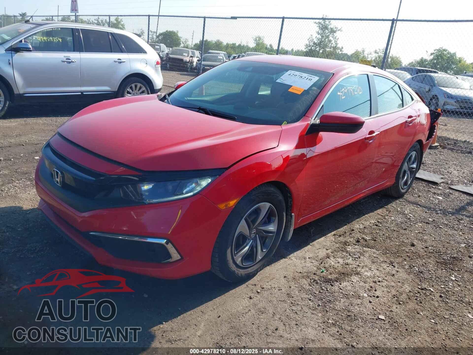 HONDA CIVIC 2019 - 2HGFC2F62KH512089