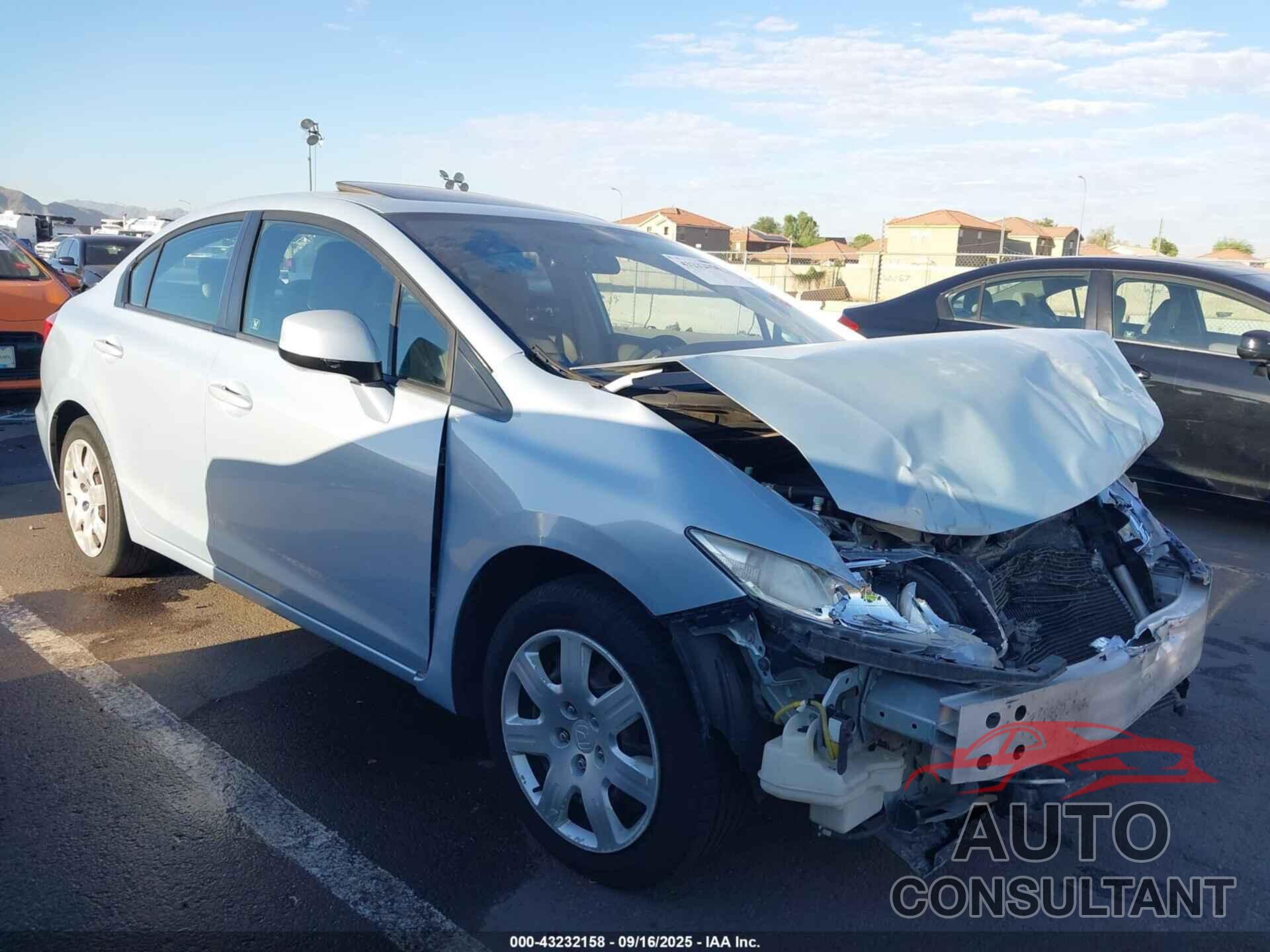 HONDA CIVIC 2012 - 19XFB2F81CE315740