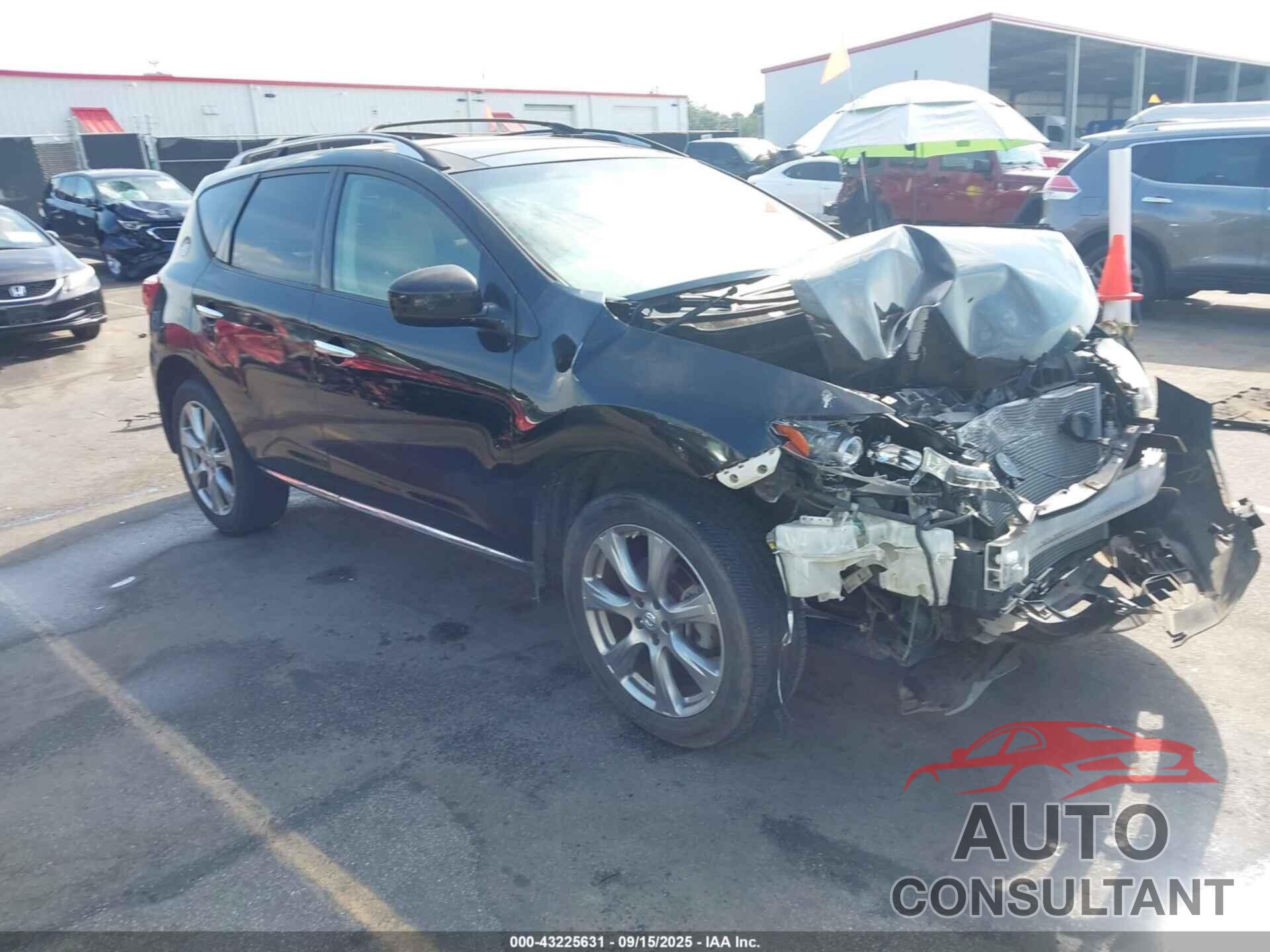 NISSAN MURANO 2012 - JN8AZ1MU6CW101269