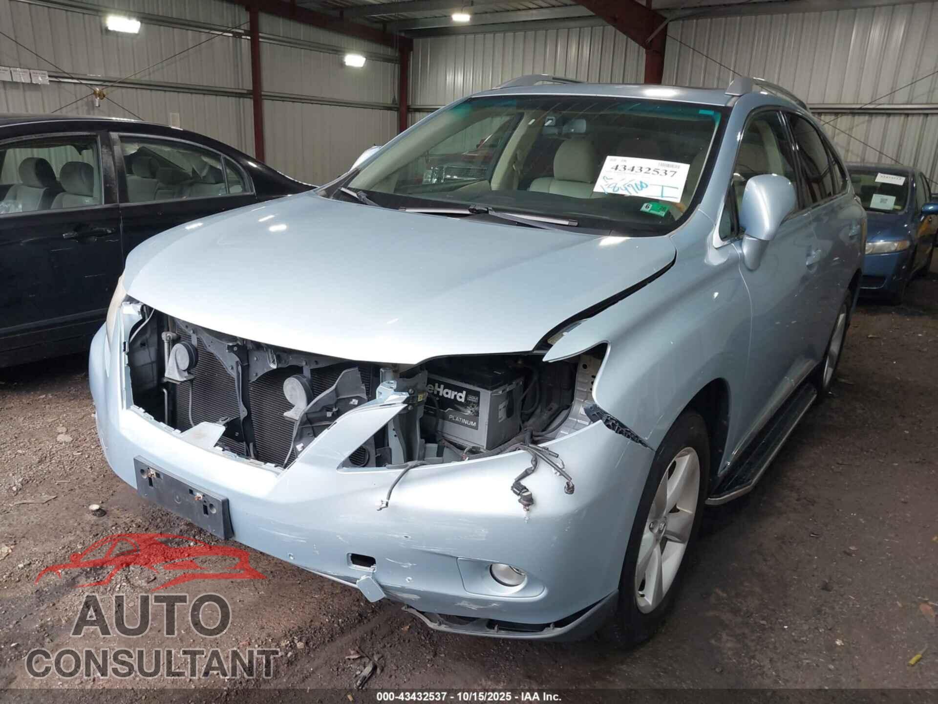 LEXUS RX 350 2011 - 2T2BK1BA3BC099111