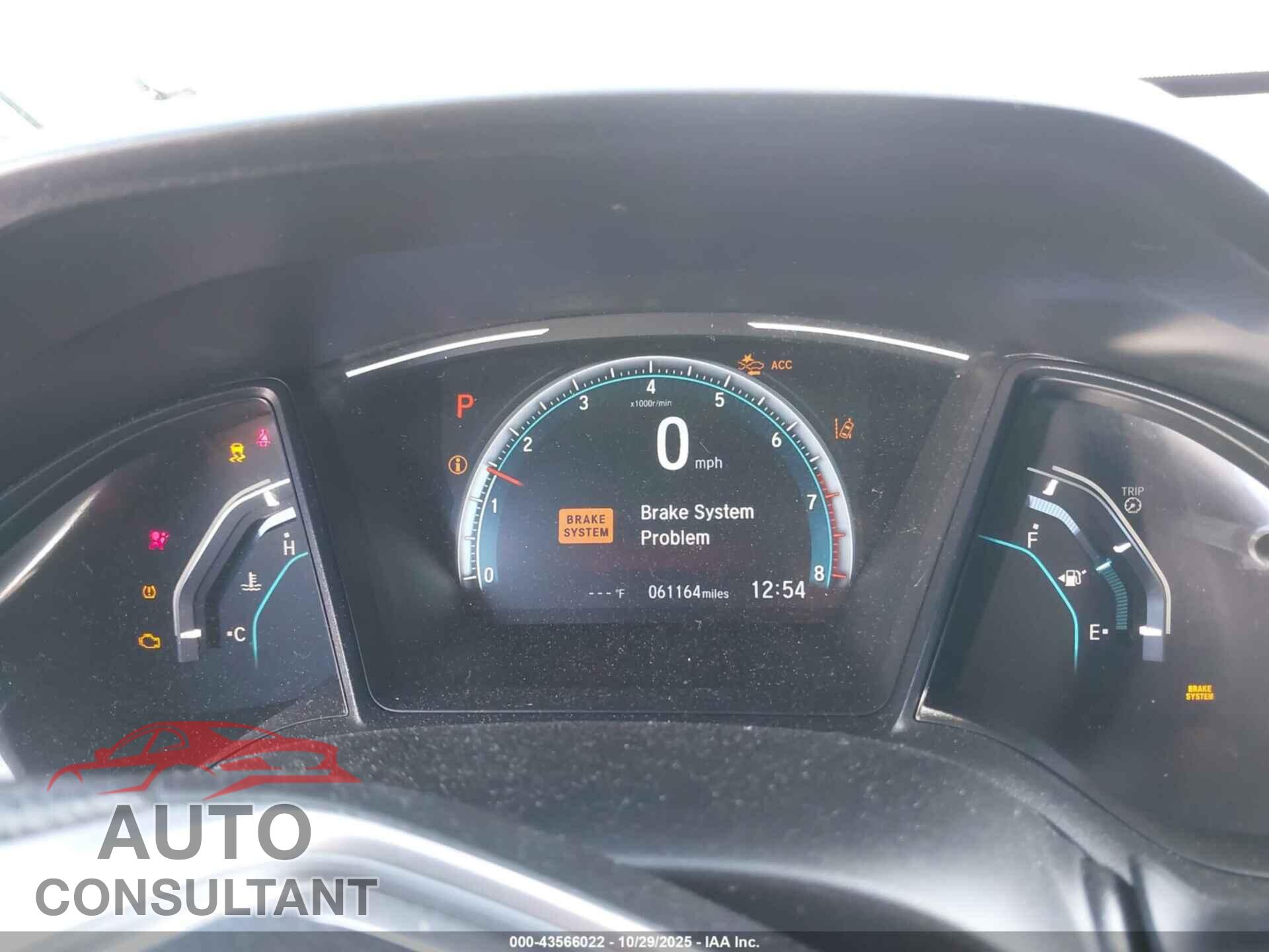 HONDA CIVIC 2019 - 2HGFC4B69KH307399