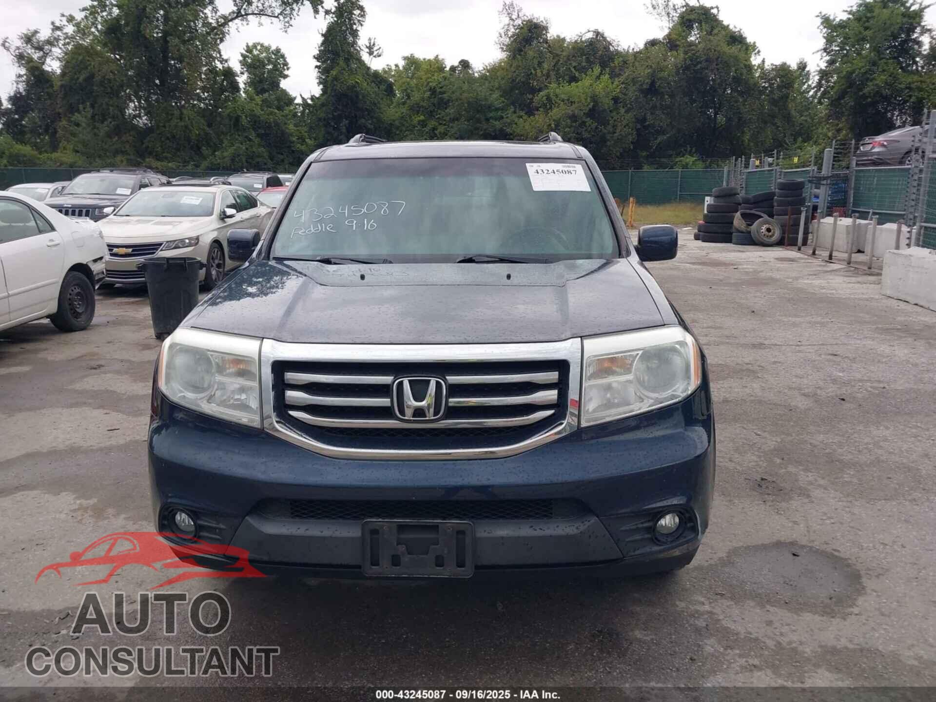 HONDA PILOT 2012 - 5FNYF4H55CB032862