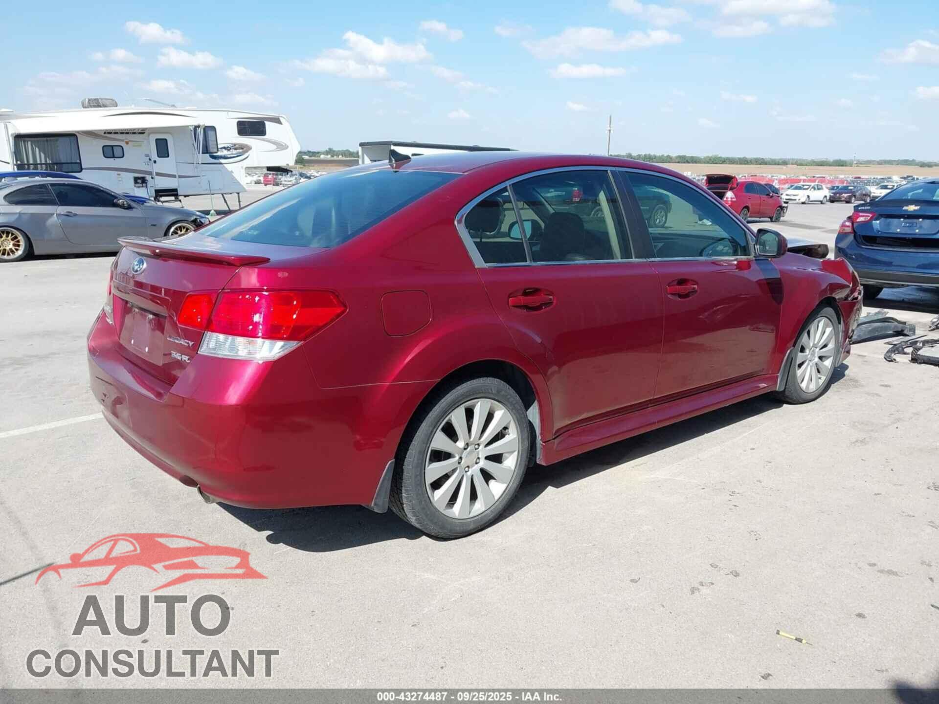SUBARU LEGACY 2011 - 4S3BMDL61B2228973