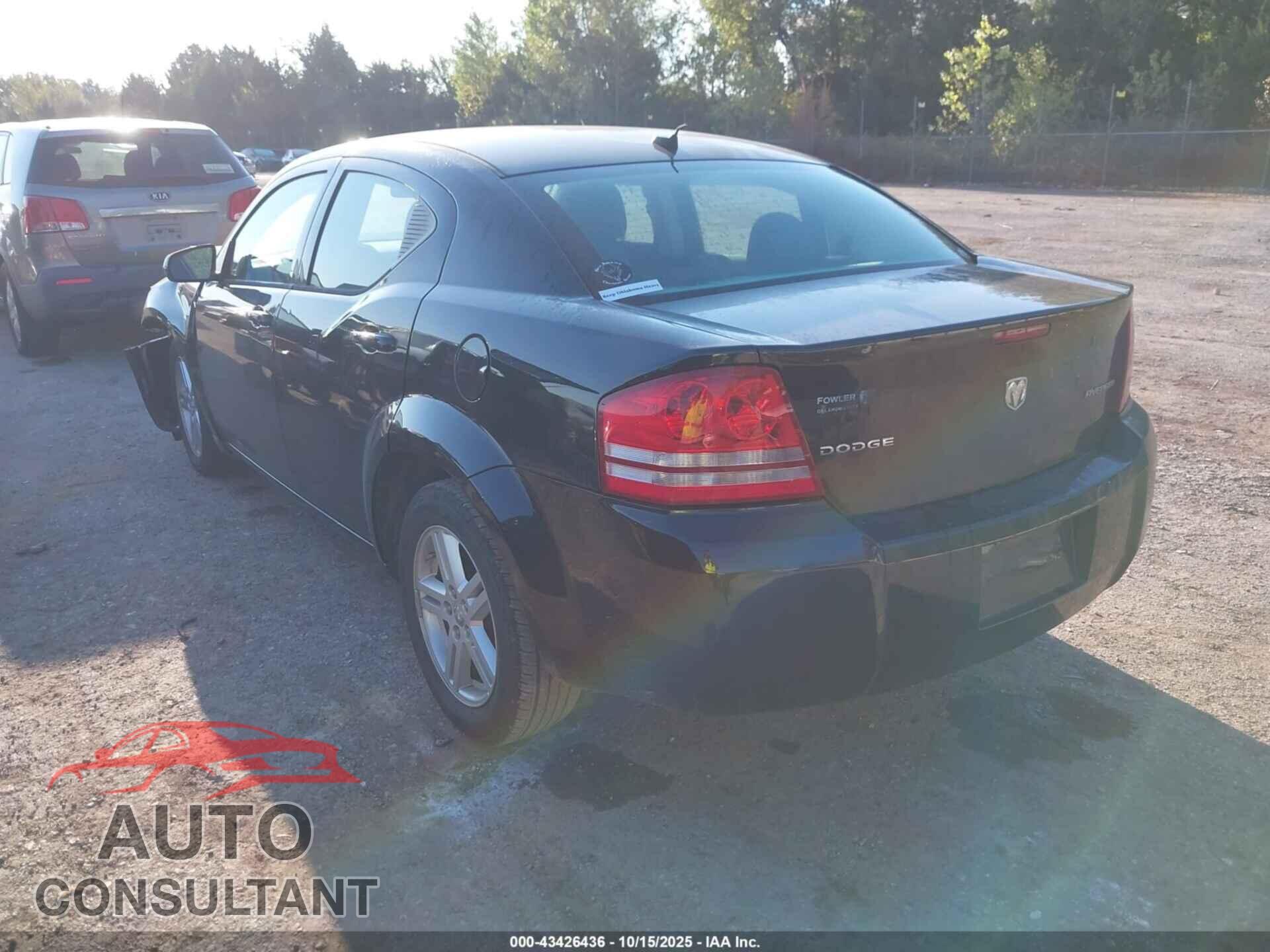 DODGE AVENGER 2010 - 1B3CC1FB9AN218513