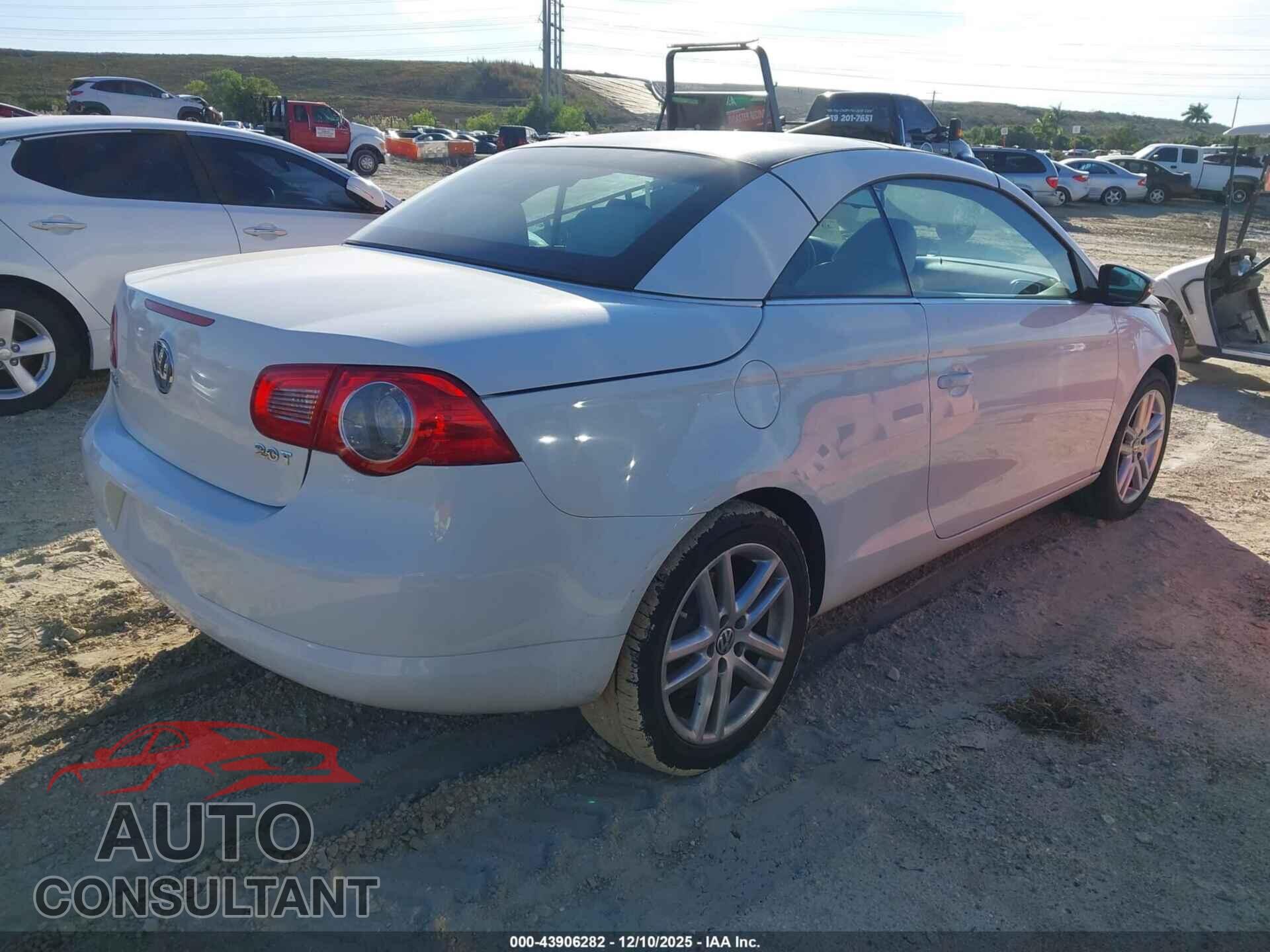 VOLKSWAGEN EOS 2009 - WVWFA71F19V010801