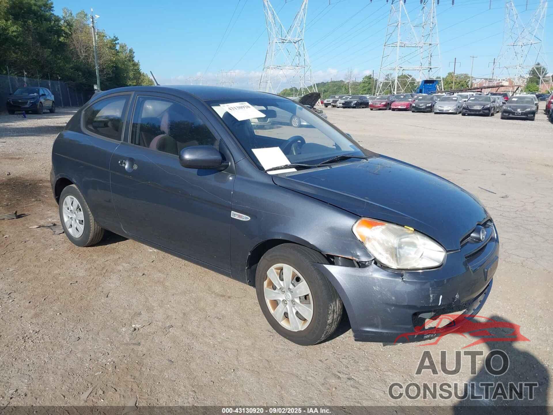 HYUNDAI ACCENT 2010 - KMHCM3AC1AU153018
