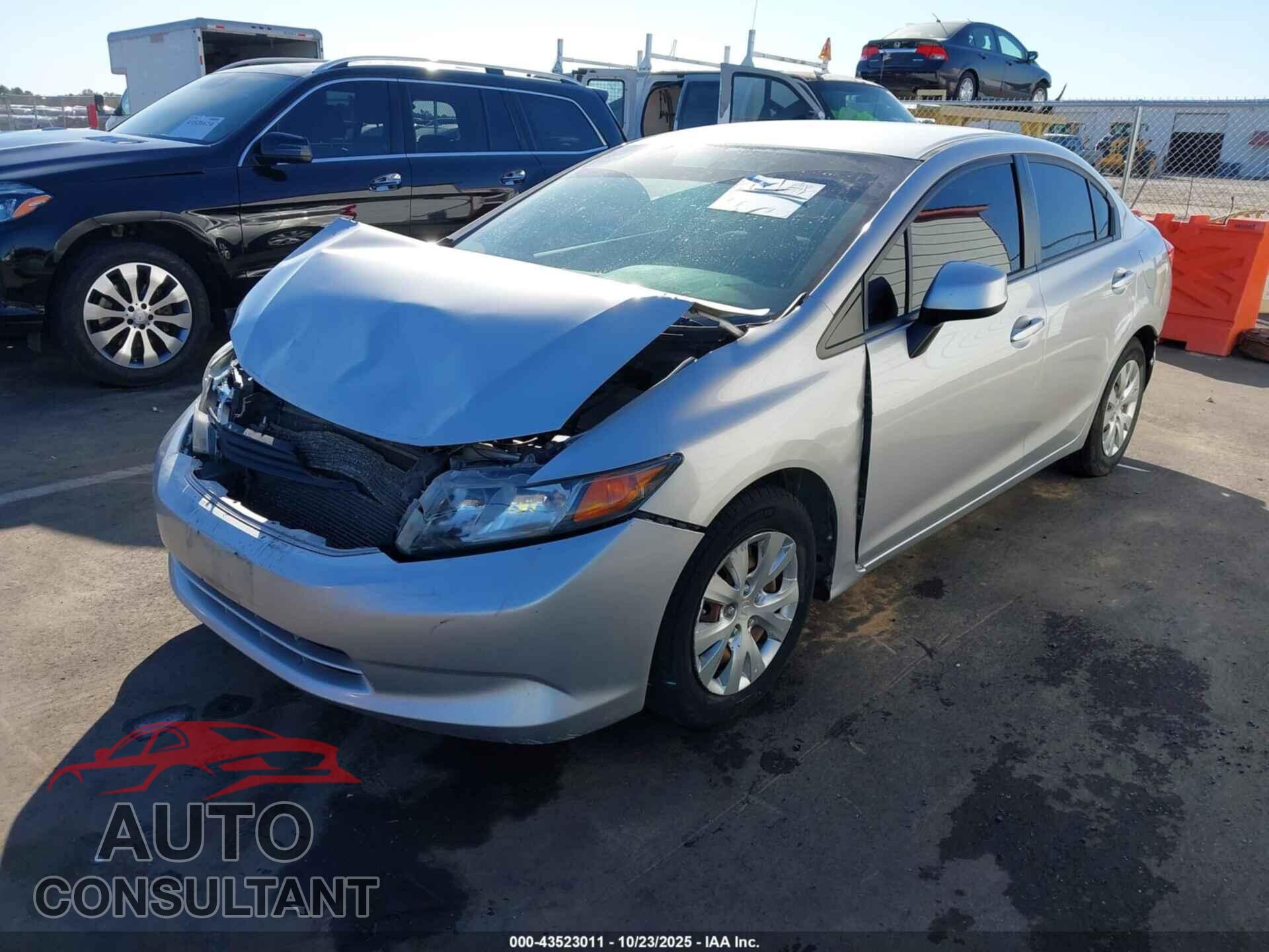 HONDA CIVIC 2012 - 19XFB2F59CE027583