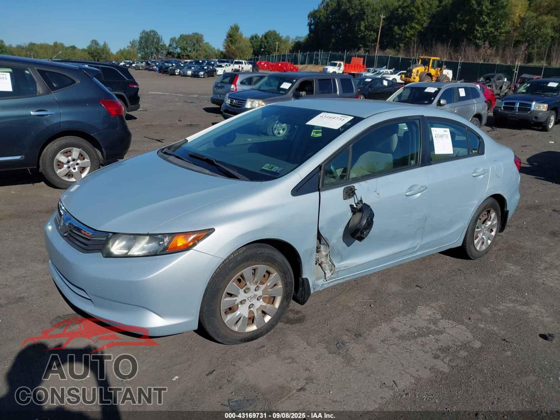 HONDA CIVIC 2012 - 2HGFB2F51CH509924