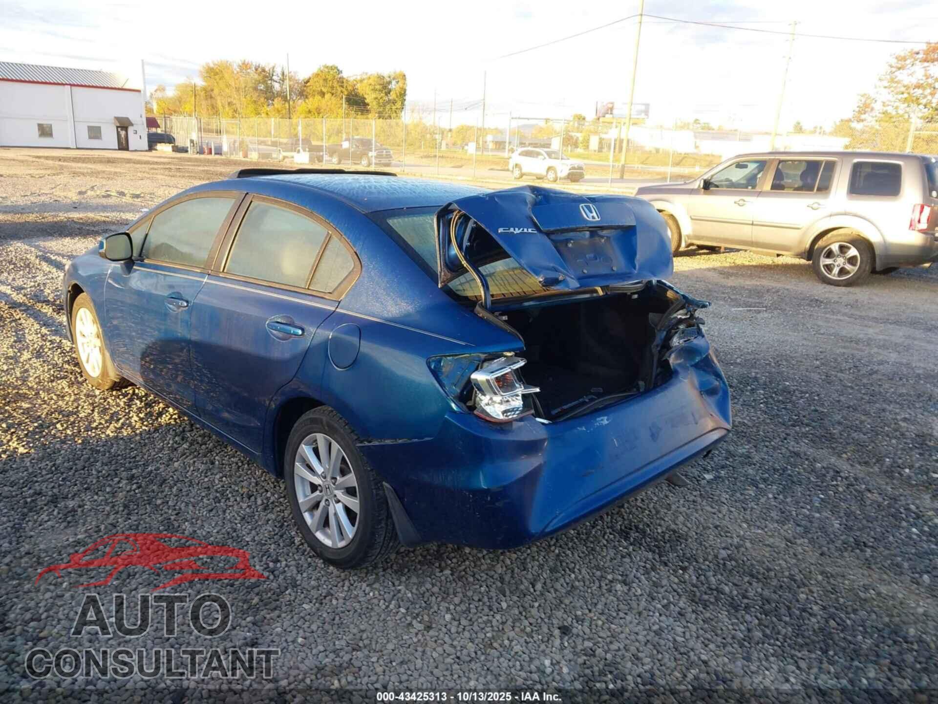HONDA CIVIC 2012 - 19XFB2F89CE036987