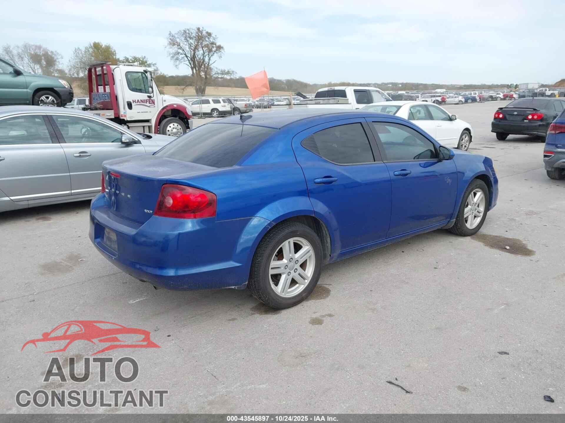DODGE AVENGER 2013 - 1C3CDZCB3DN768278