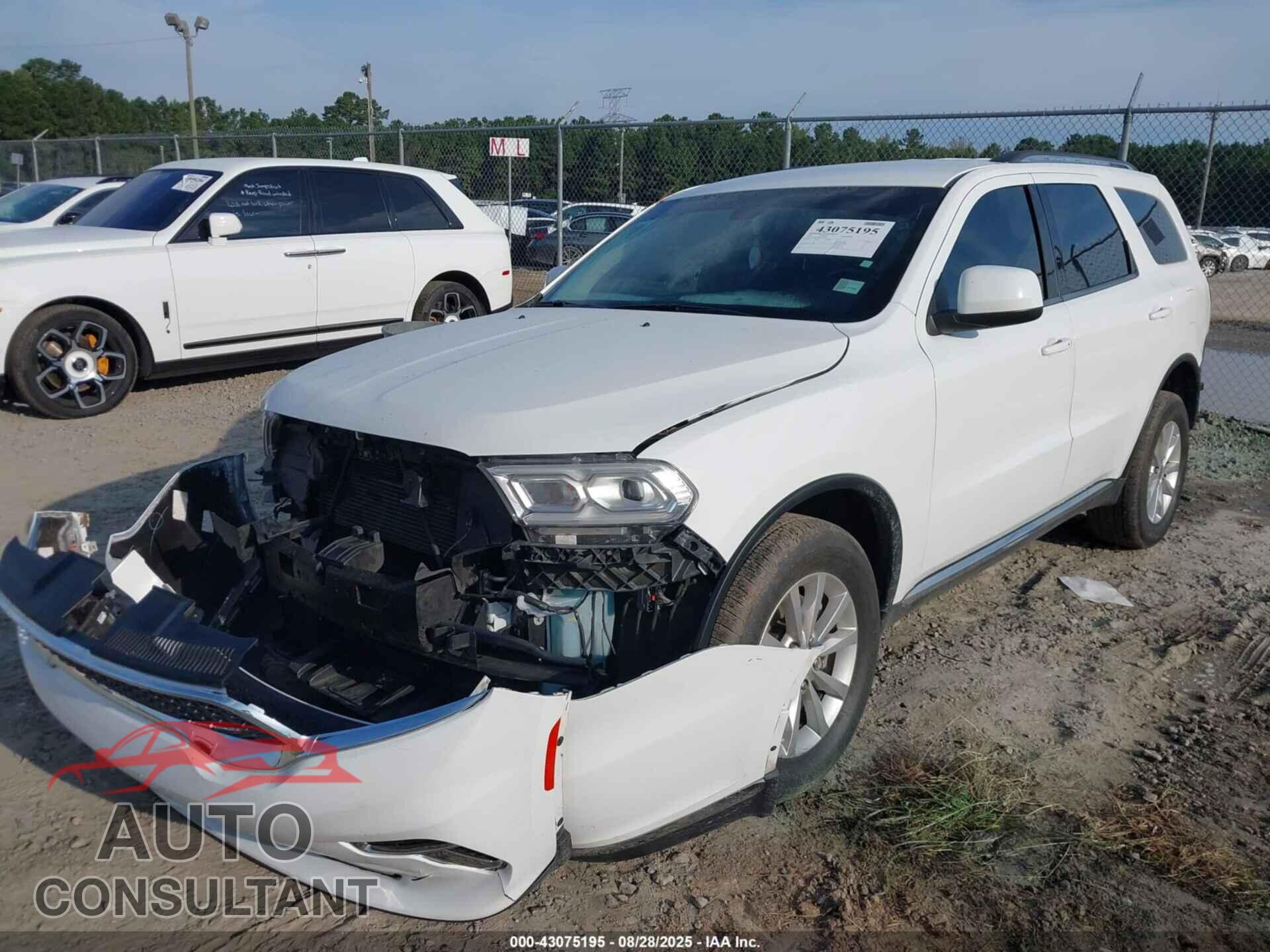 DODGE DURANGO 2022 - 1C4RDJAG0NC103731