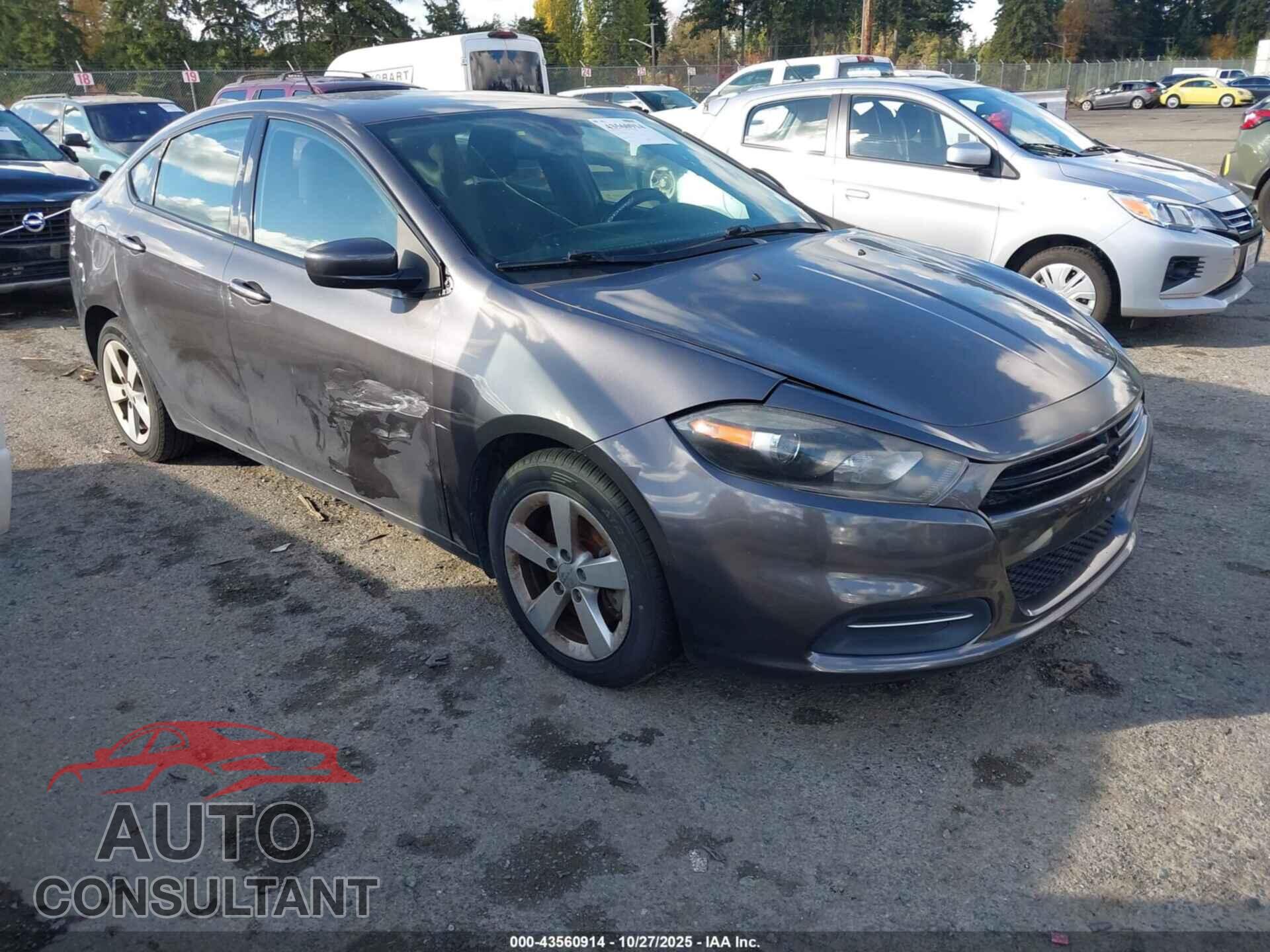 DODGE DART 2015 - 1C3CDFBB9FD306848