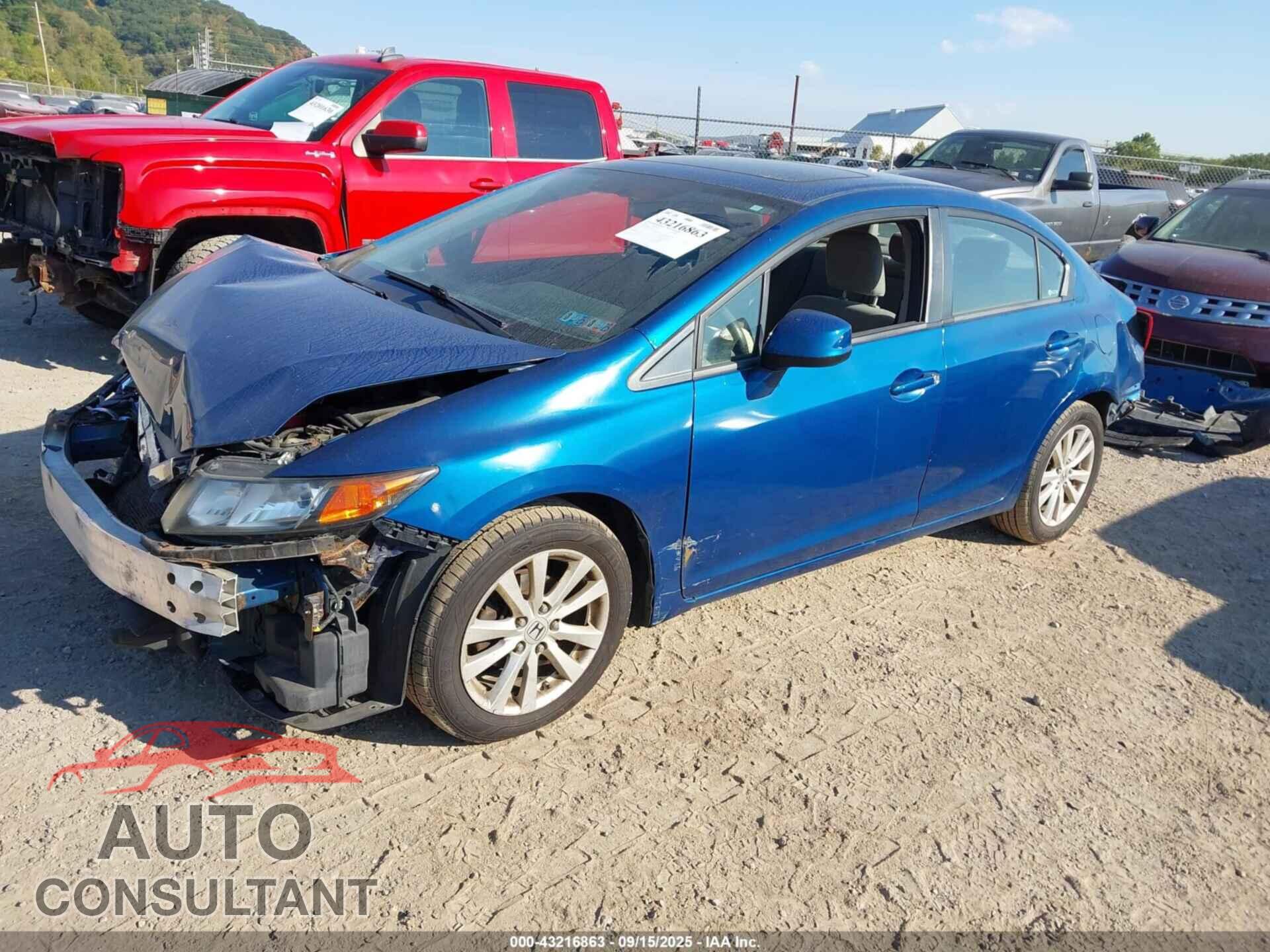 HONDA CIVIC 2012 - 2HGFB2F85CH537770