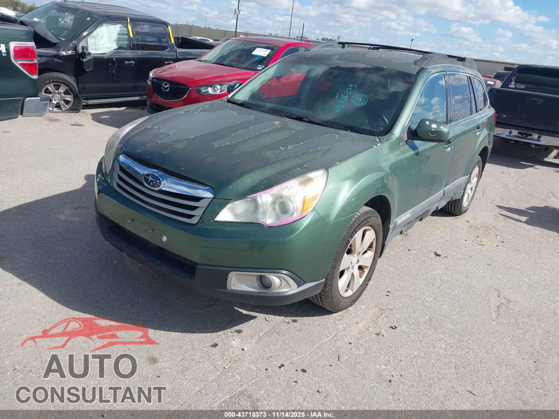 SUBARU OUTBACK 2012 - 4S4BRCCC0C3245577
