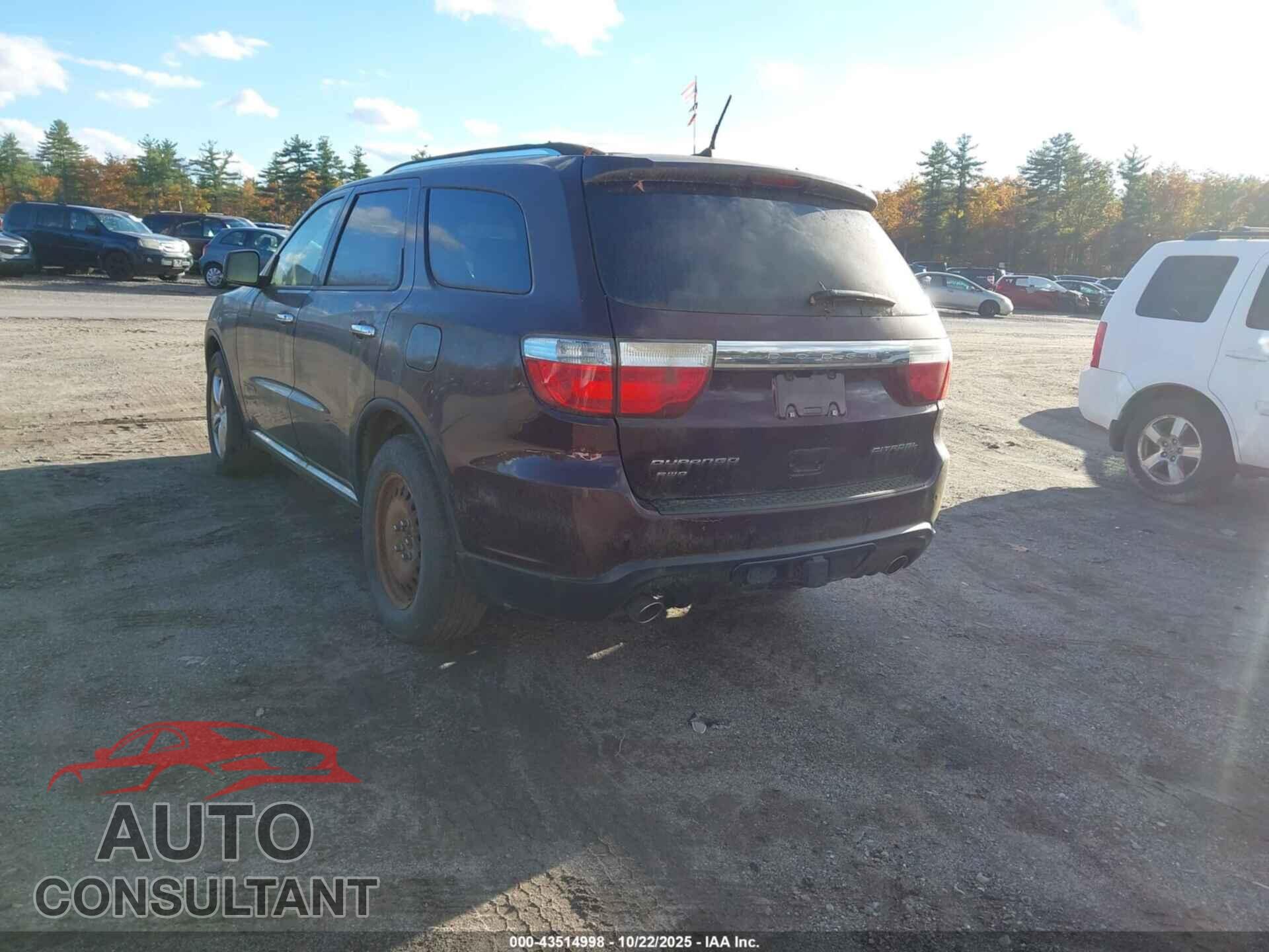 DODGE DURANGO 2012 - 1C4SDJET0CC331072