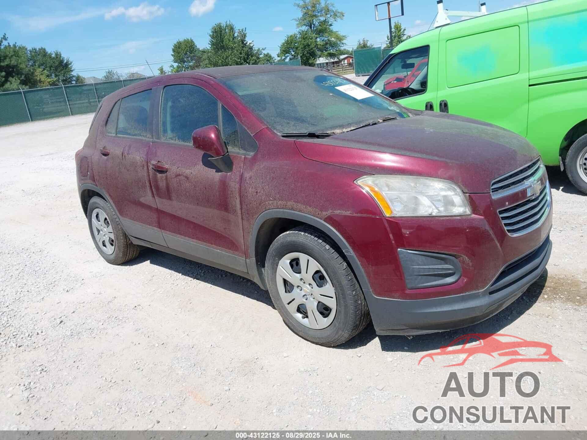 CHEVROLET TRAX 2016 - 3GNCJKSB5GL155507