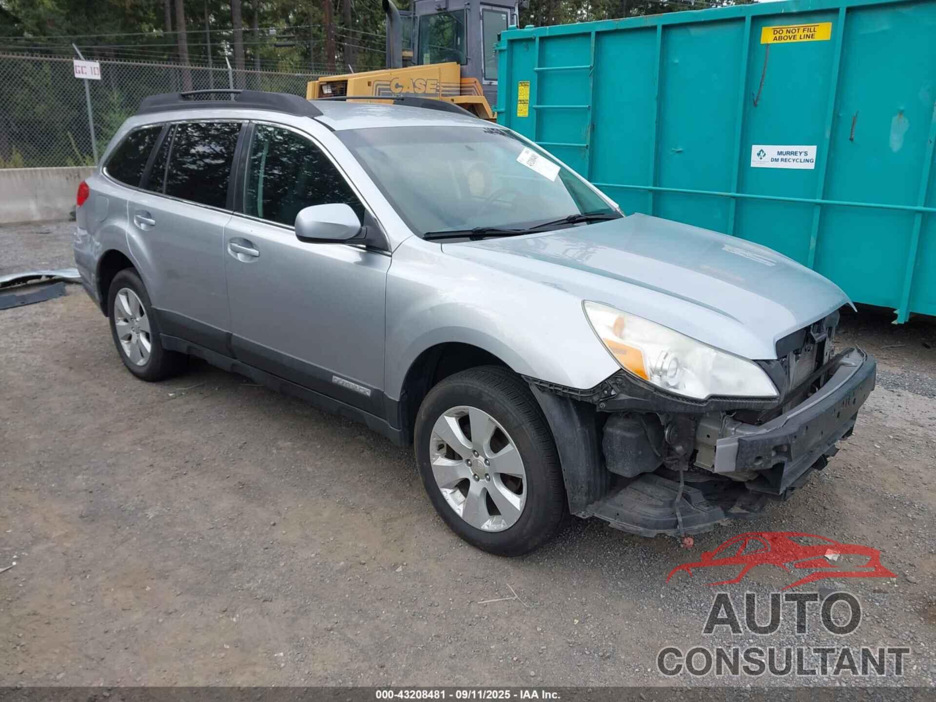 SUBARU OUTBACK 2012 - 4S4BRBCC6C3216269