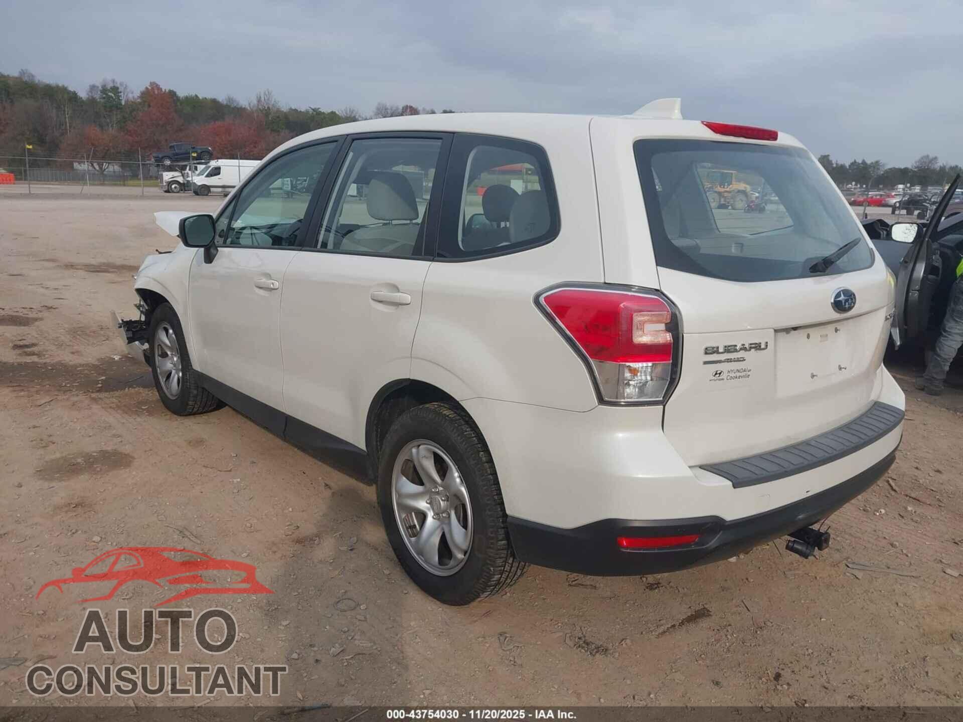 SUBARU FORESTER 2017 - JF2SJAAC3HH437204