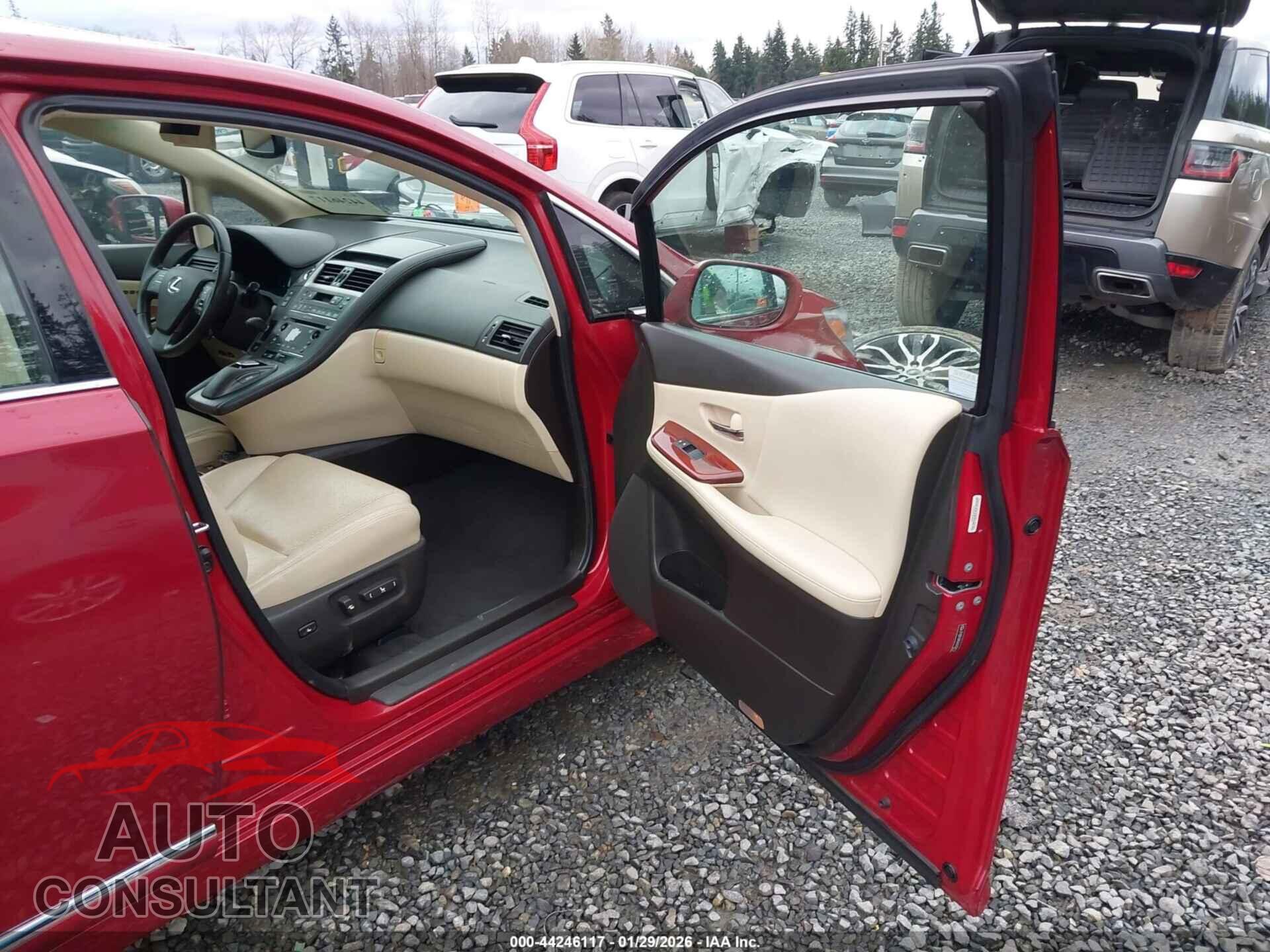 LEXUS HS 2010 - JTHBB1BA5A2002913