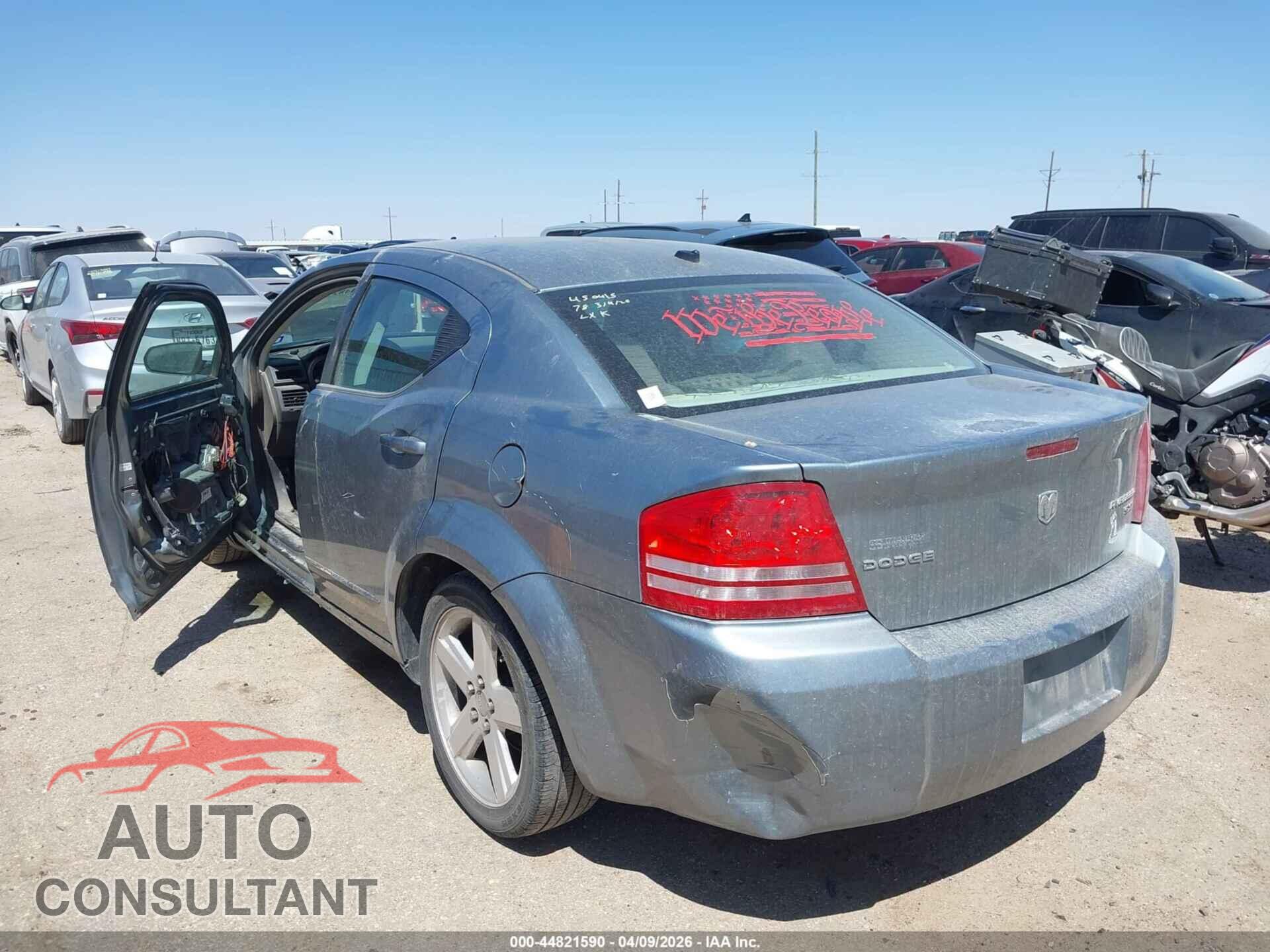 DODGE AVENGER 2010 - 1B3CC4FB7AN167255