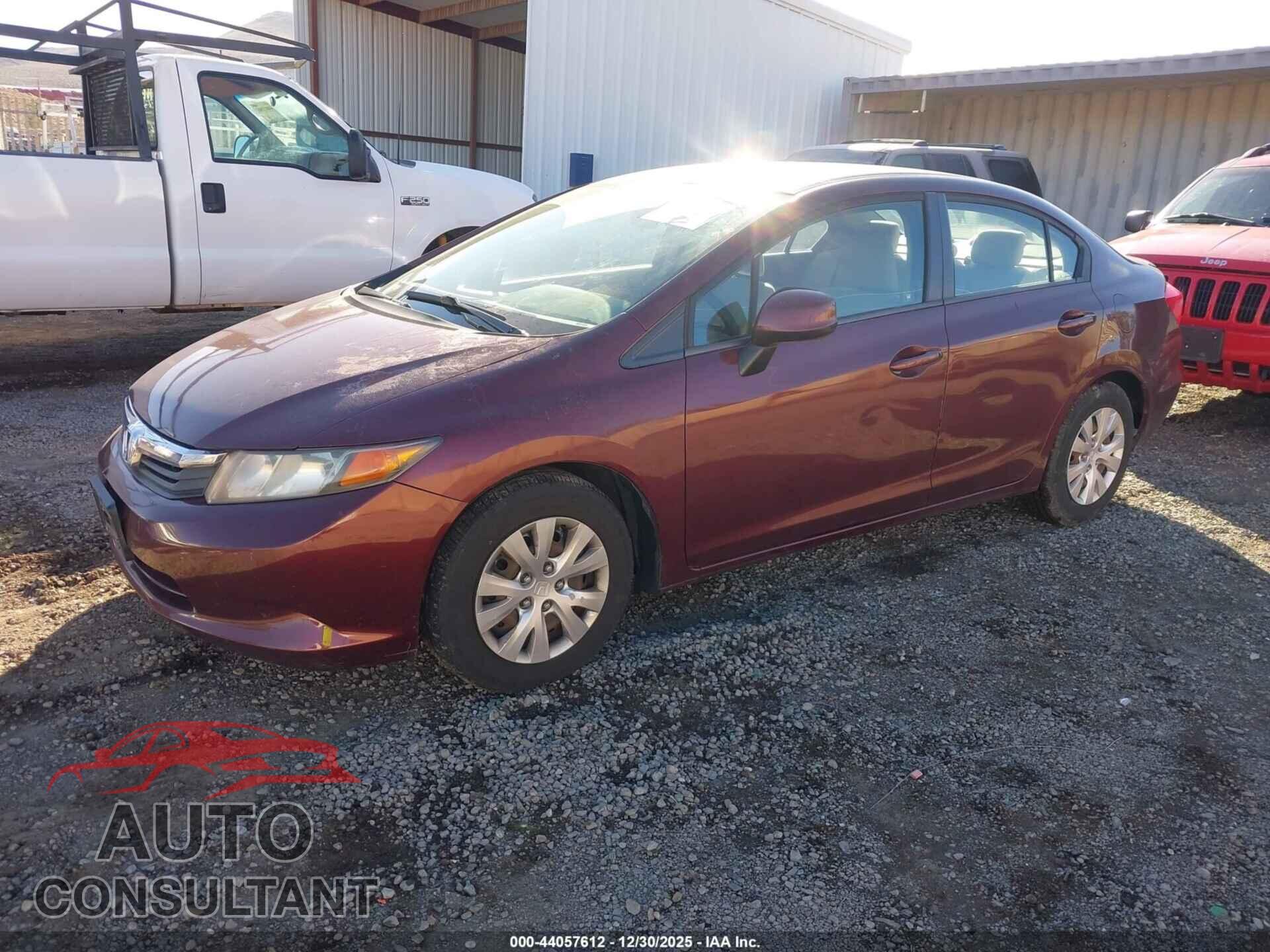 HONDA CIVIC 2012 - 2HGFB2F50CH596182