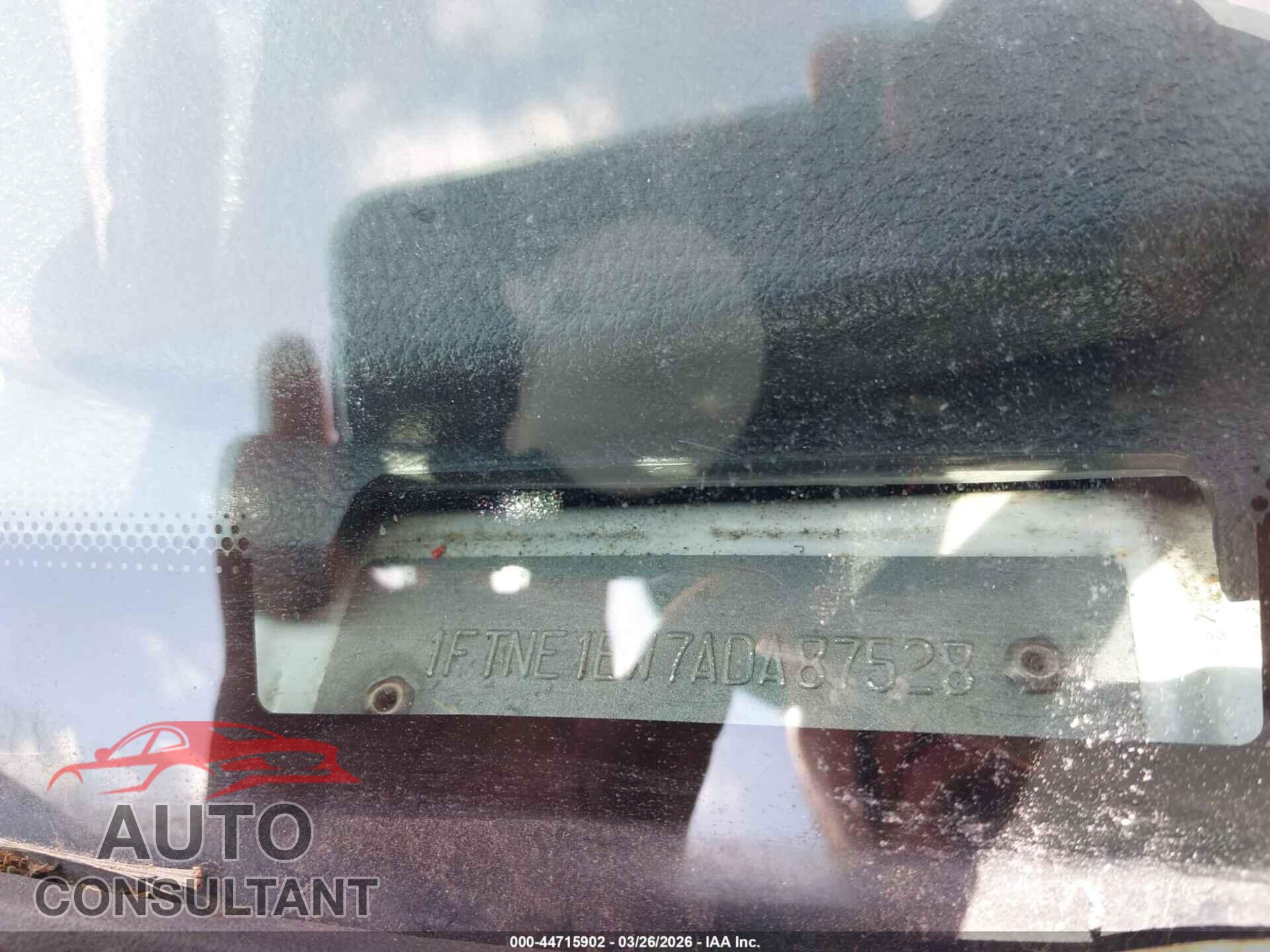 FORD E-150 2010 - 1FTNE1EW7ADA87528