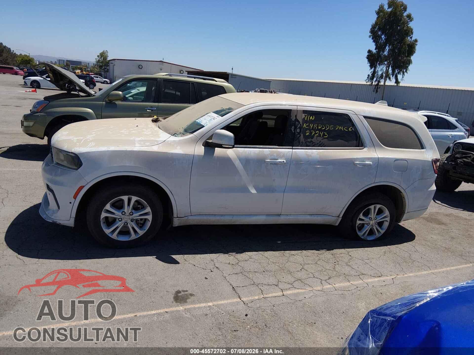 DODGE DURANGO 2021 - 1C4RDJDG7MC627243