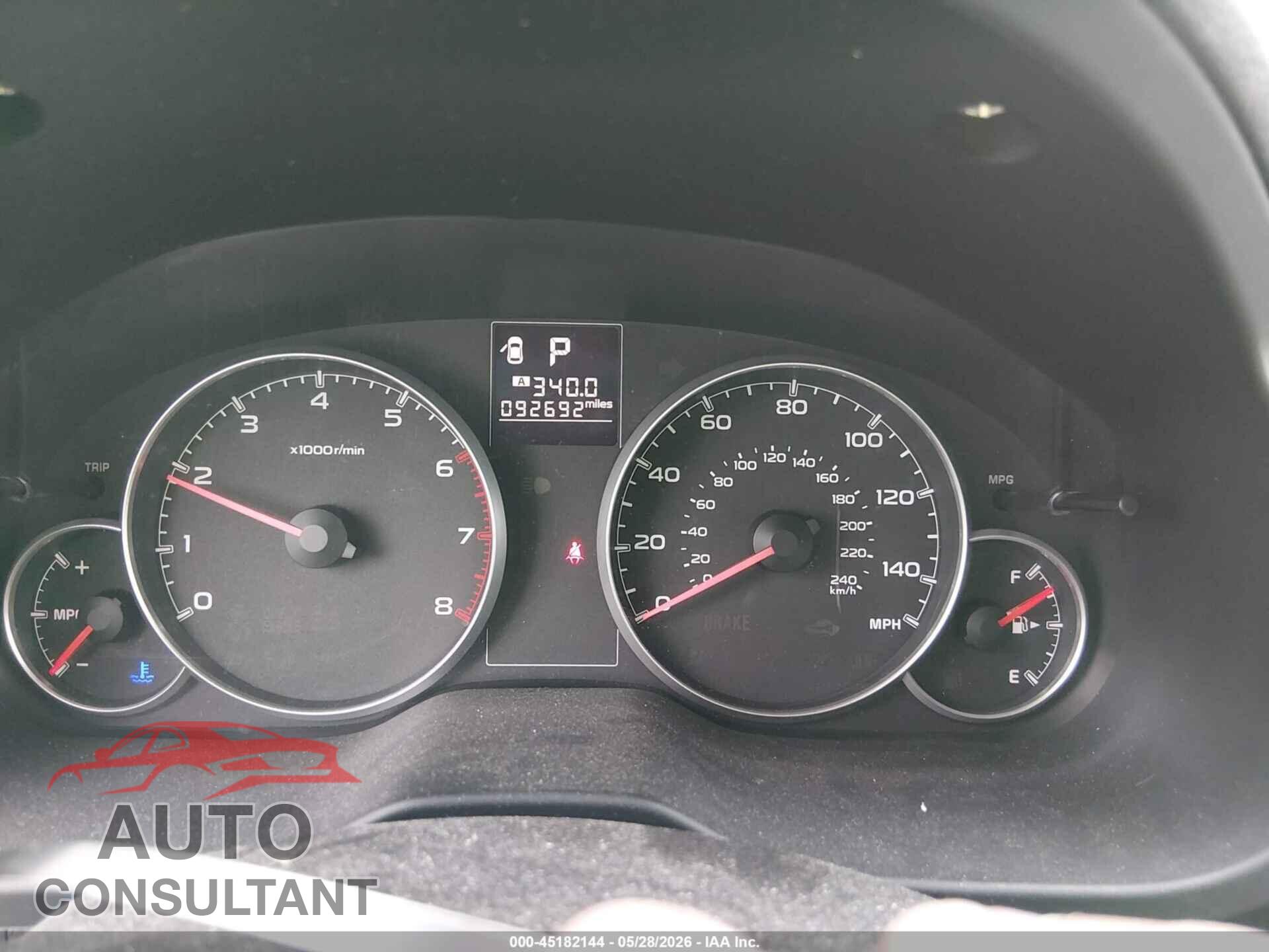 SUBARU OUTBACK 2014 - 4S4BRBCC3E3202185