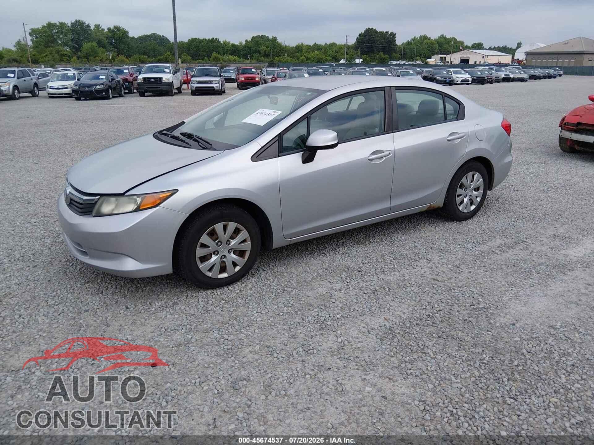 HONDA CIVIC 2012 - 2HGFB2F53CH301642