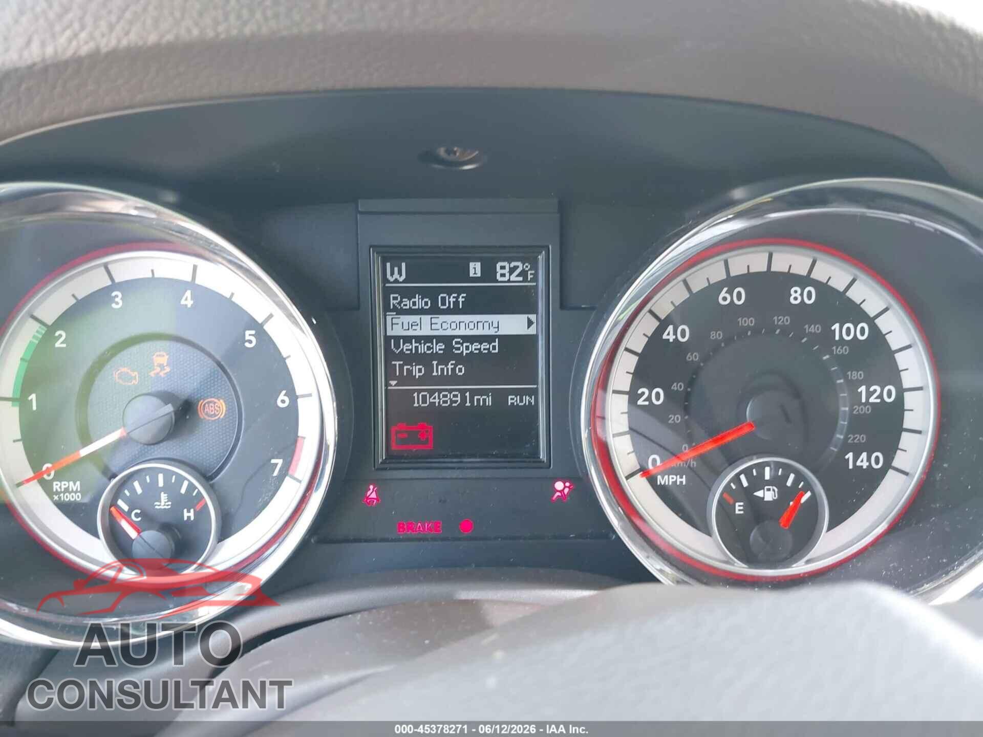 DODGE DURANGO 2012 - 1C4RDHAG8CC113834