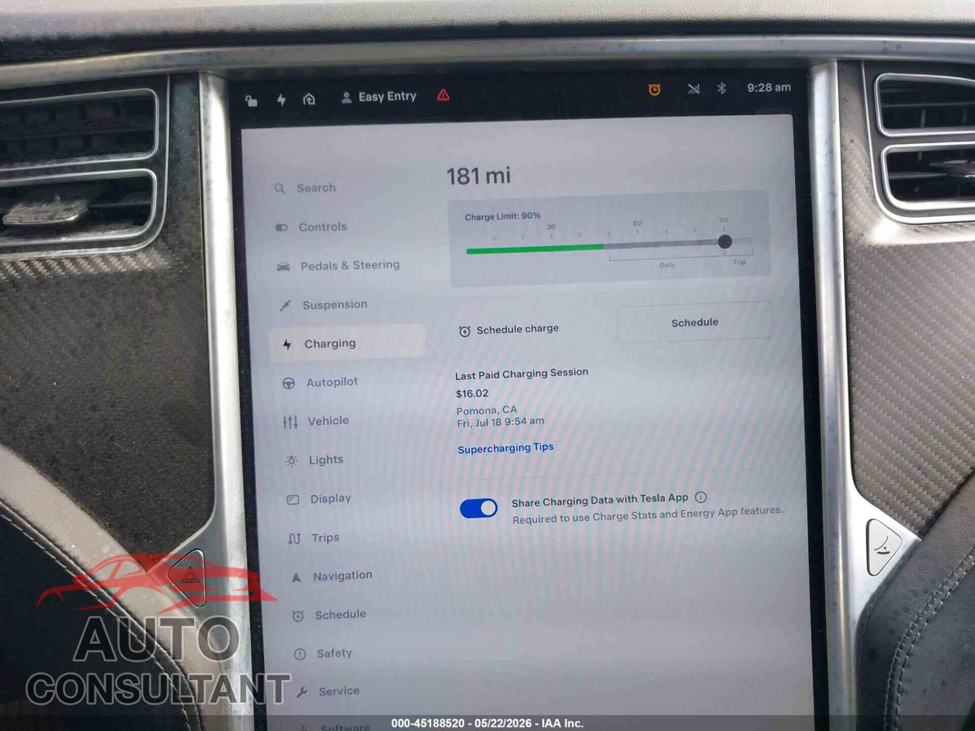 TESLA MODEL S 2017 - 5YJSA1E28HF219727