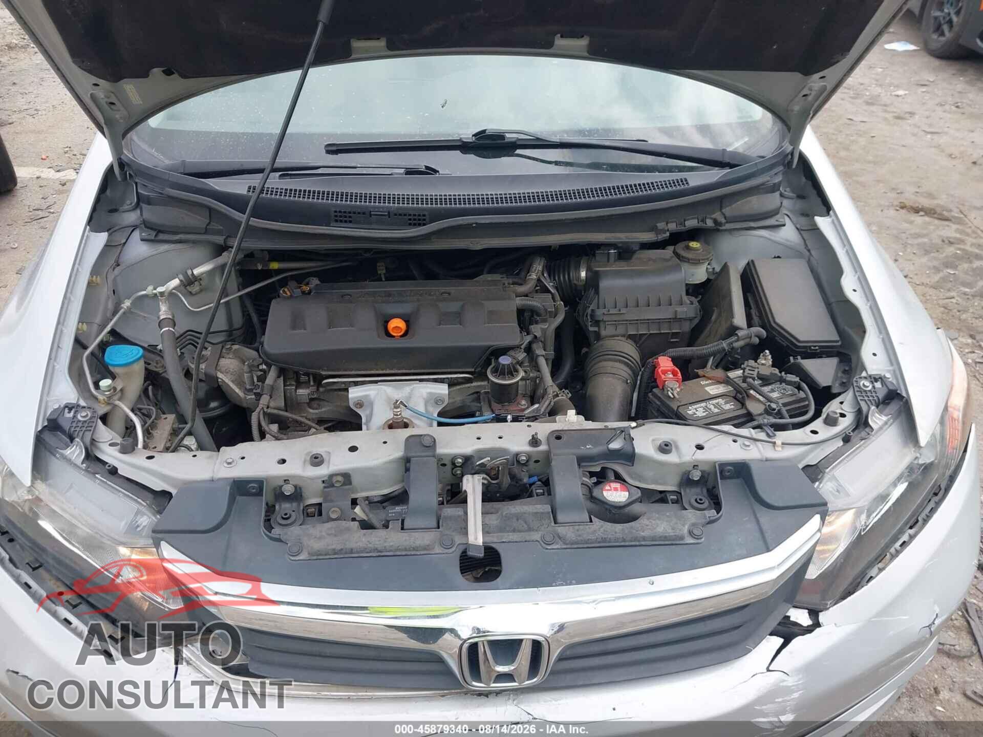 HONDA CIVIC 2012 - 2HGFB2F90CH506693