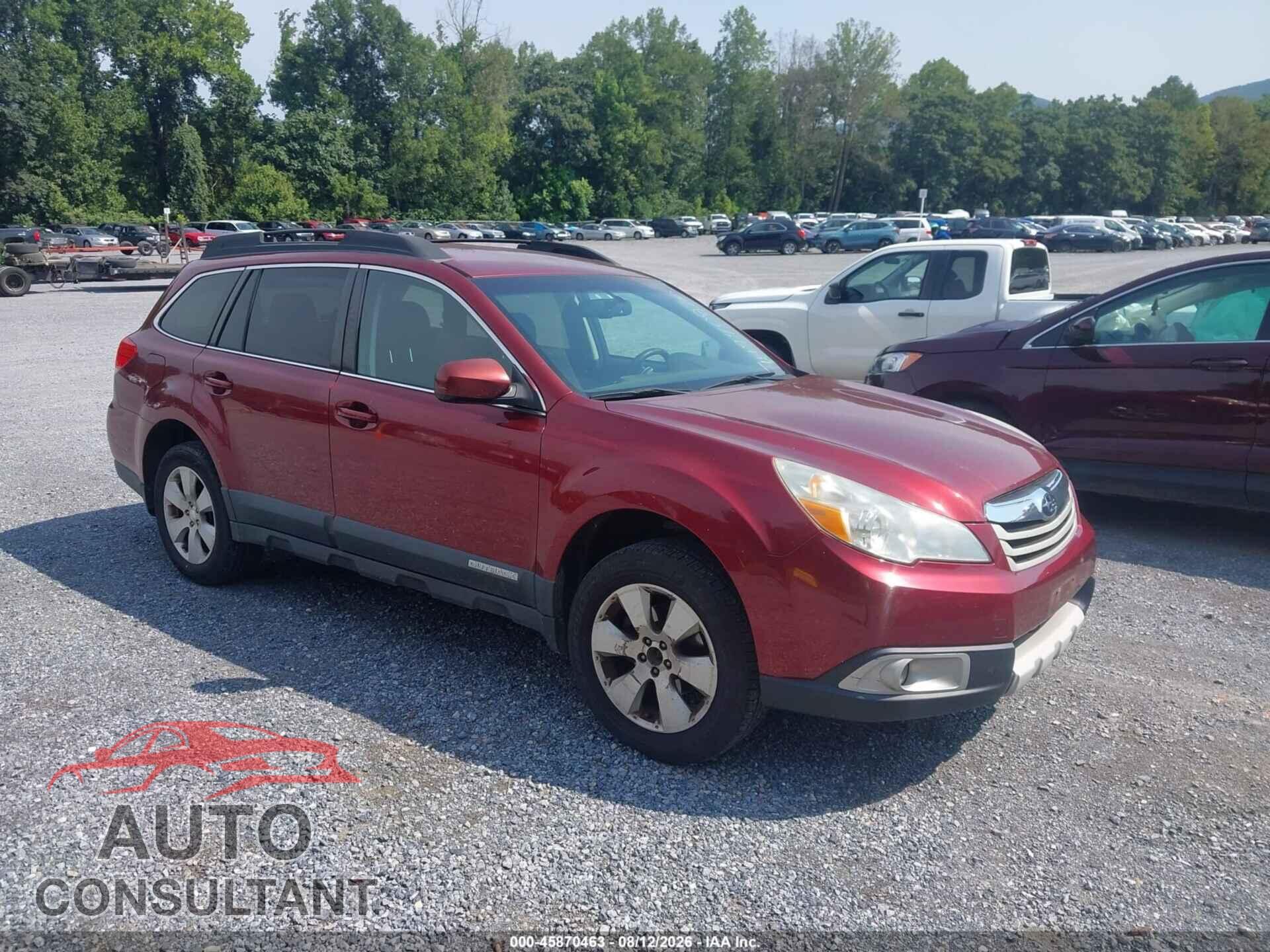 SUBARU OUTBACK 2012 - 4S4BRCCC8C3264992