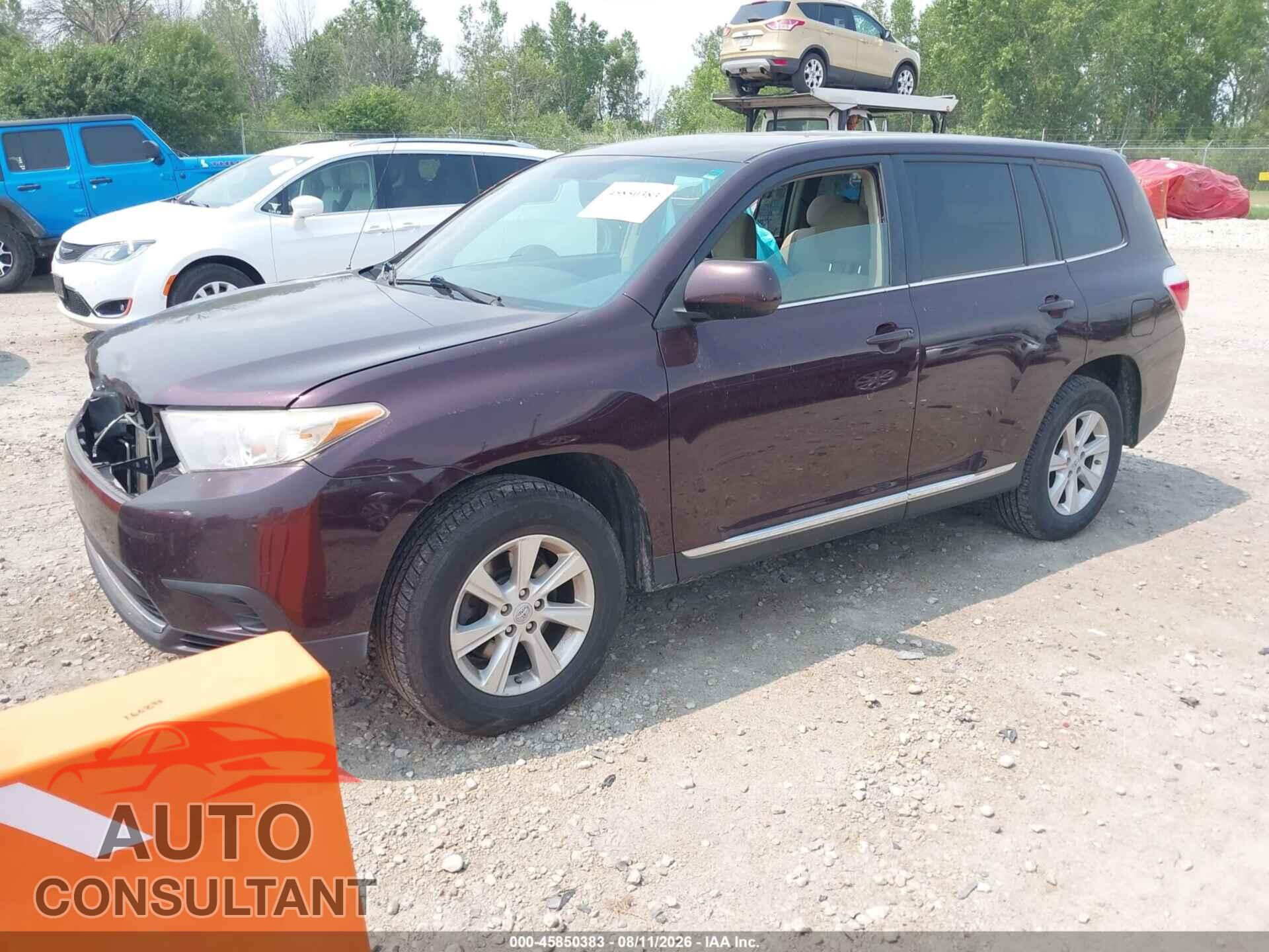 TOYOTA HIGHLANDER 2011 - 5TDBK3EH7BS066628